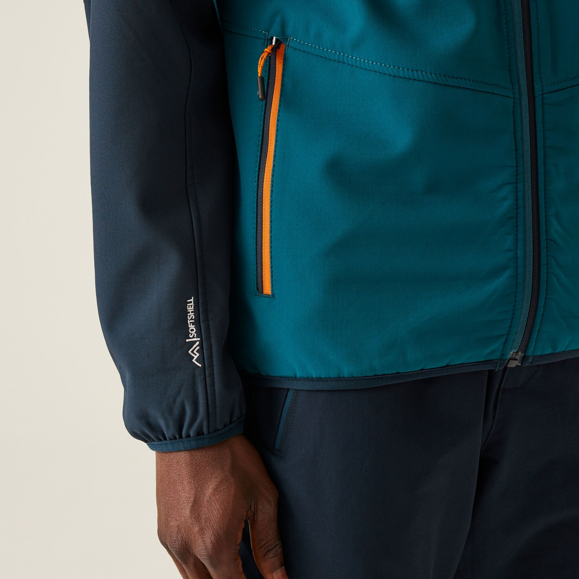 Men's Arec III Softshell Jacket | Moroccan Blue Navy Fox
