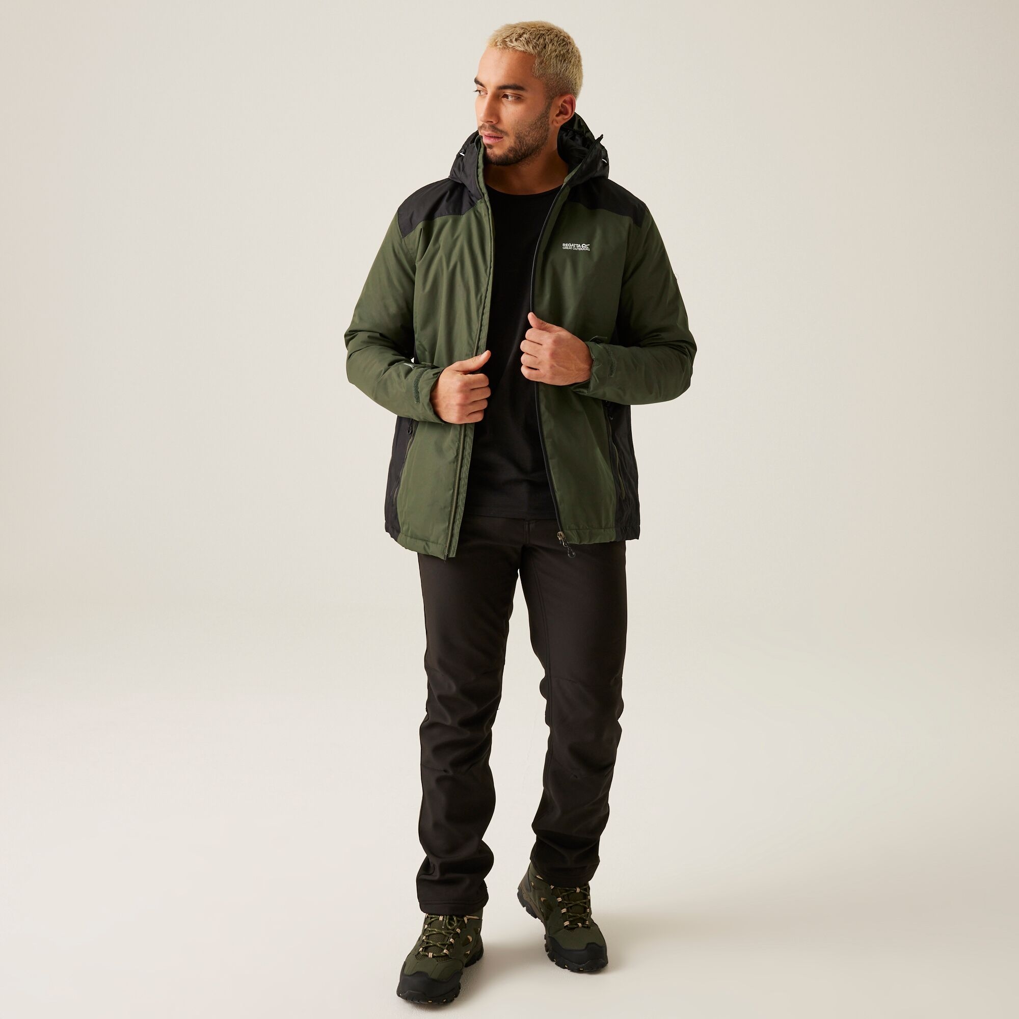 Men's Thornridge II Waterproof Insulated Jacket | Dark Khaki Black