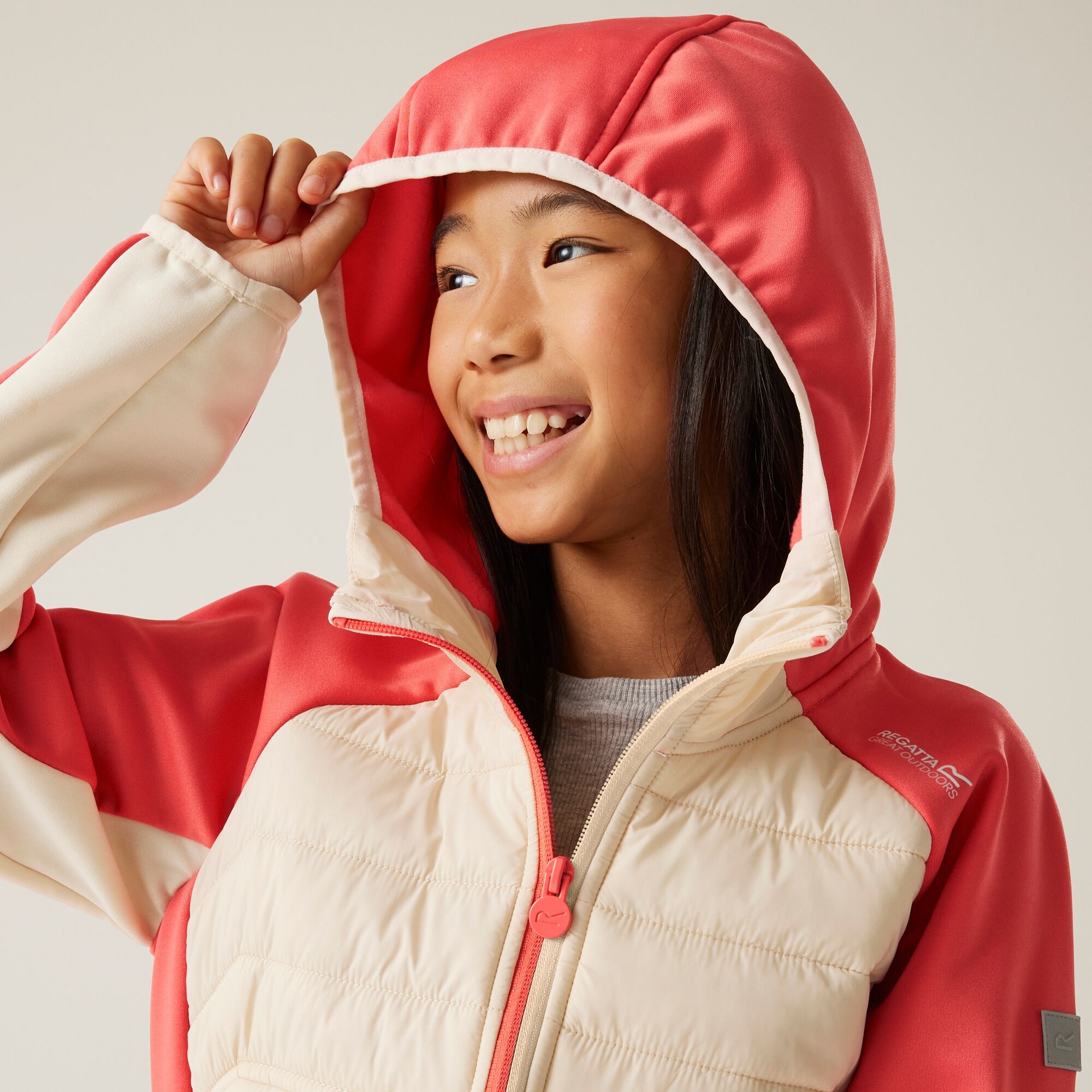 Kids' Kielder IX Hybrid Jacket | Light Vanilla Peach Bloom
