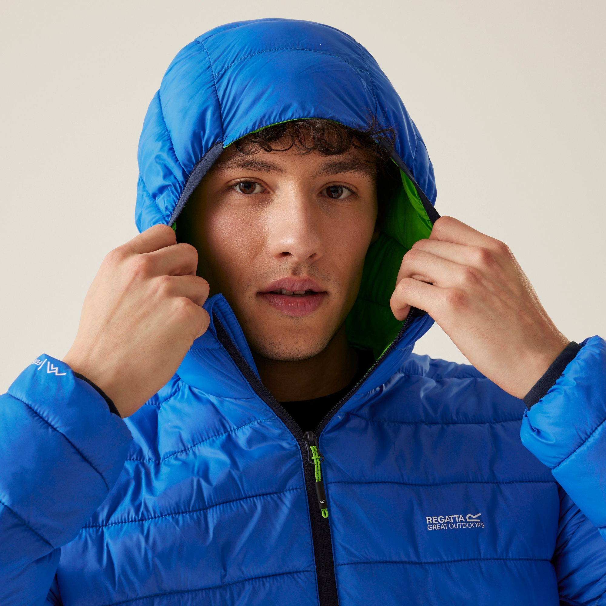Men's Hooded Marizion Padded Jacket | Olympian Blue Green Flash