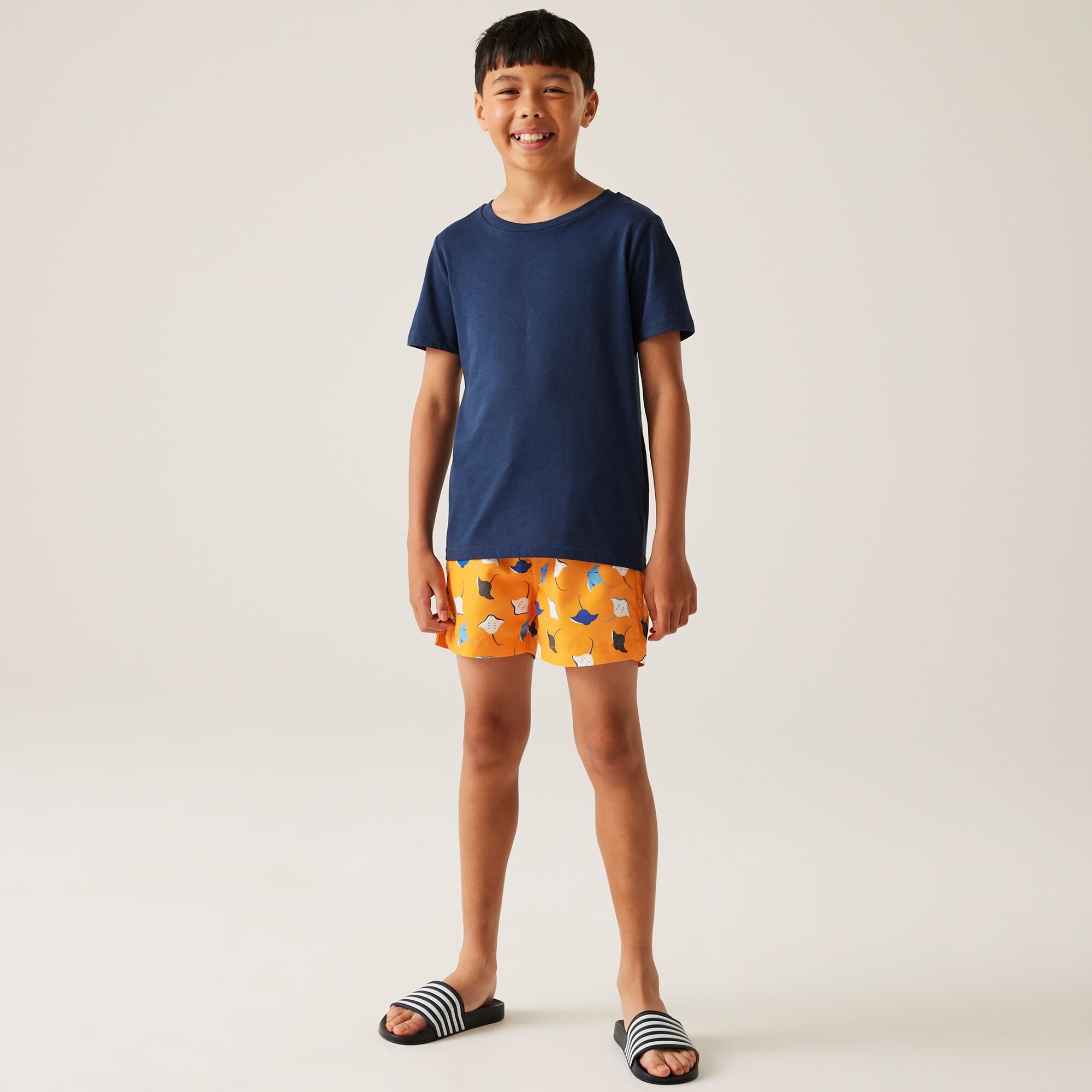 Kids' Skander III Swim Shorts | Bright Marigold Stingray