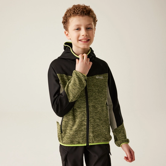 Kids' Dissolver IXI Full Zip Fleece | Mineral Grey Black
