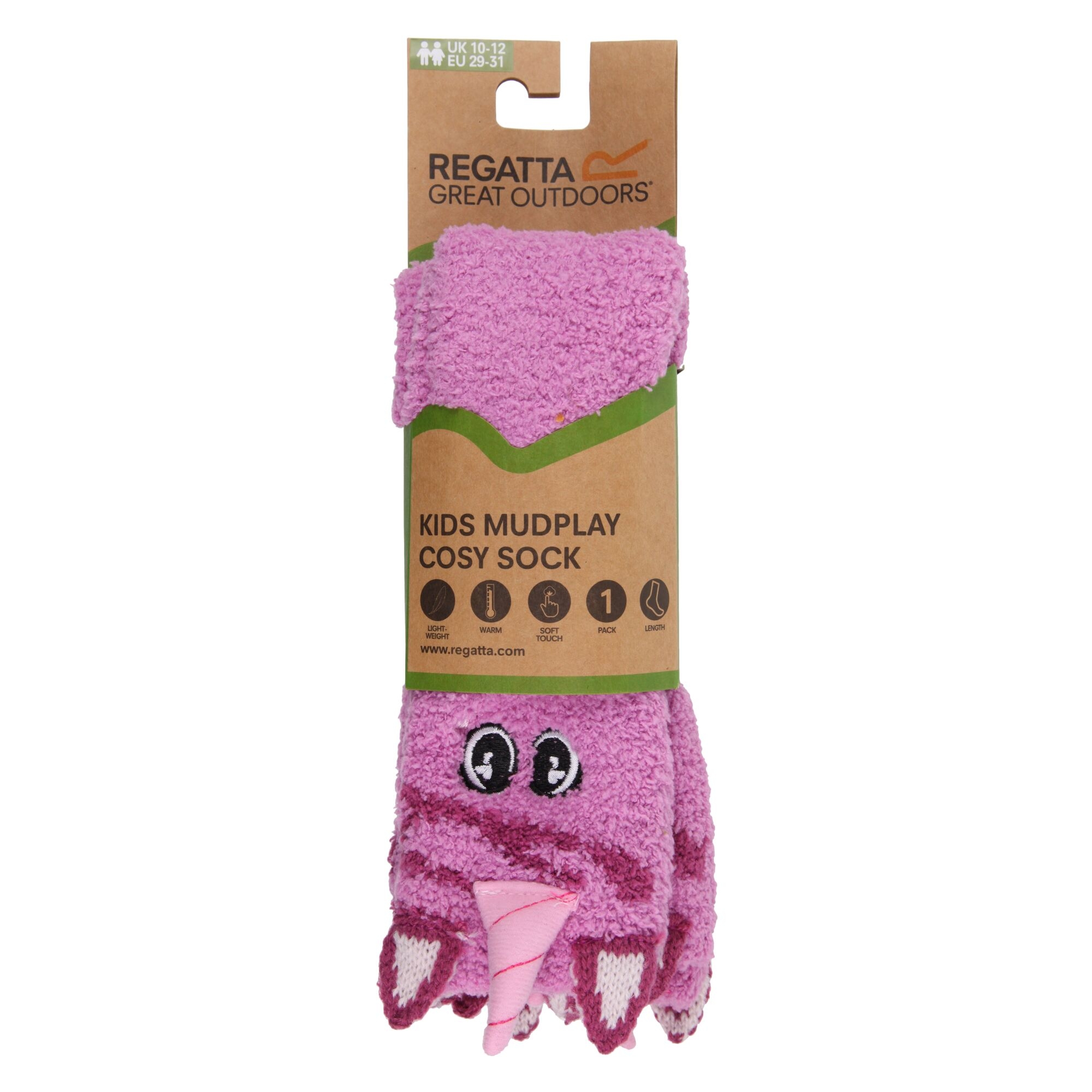 Kids Mudplay Cosy Sock | Radiant Orchid Unicorn