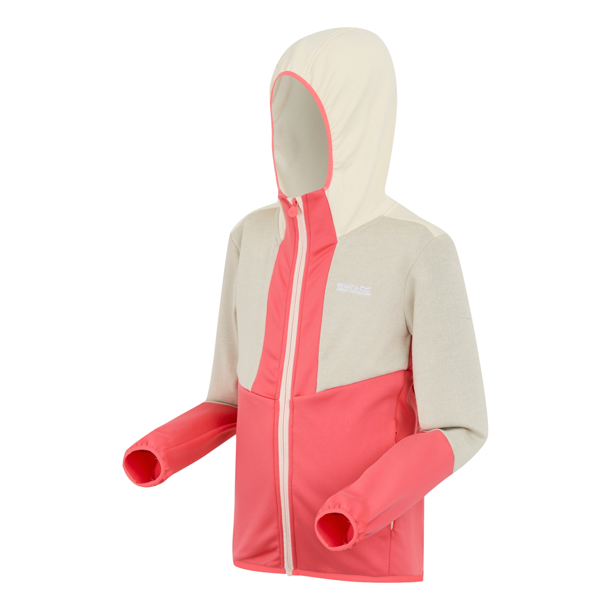 Kids' Dissolver X Full Zip Fleece | Peach Bloom Light Vanilla