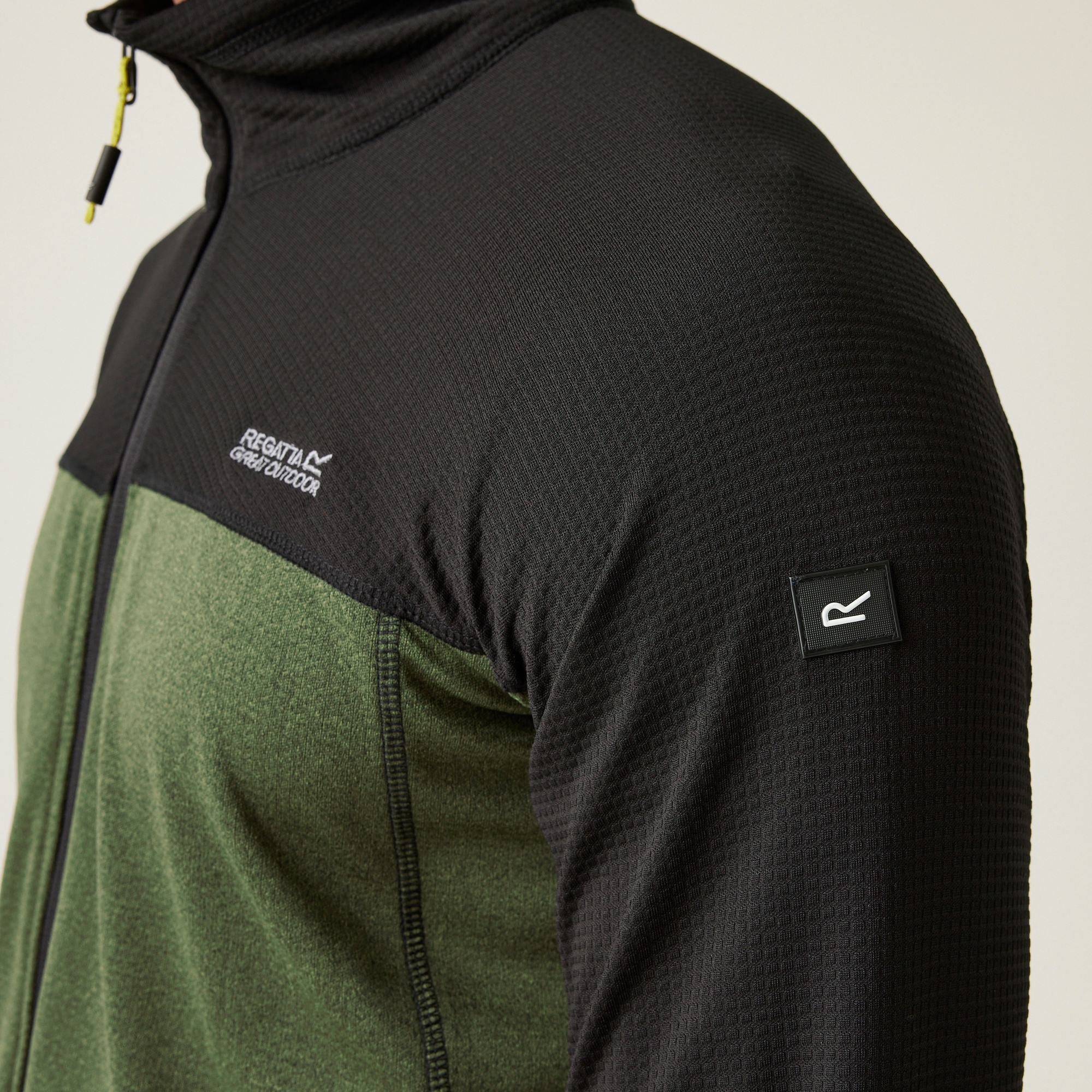 Men's Highton V Full Zip Fleece | Nephrite Green Black