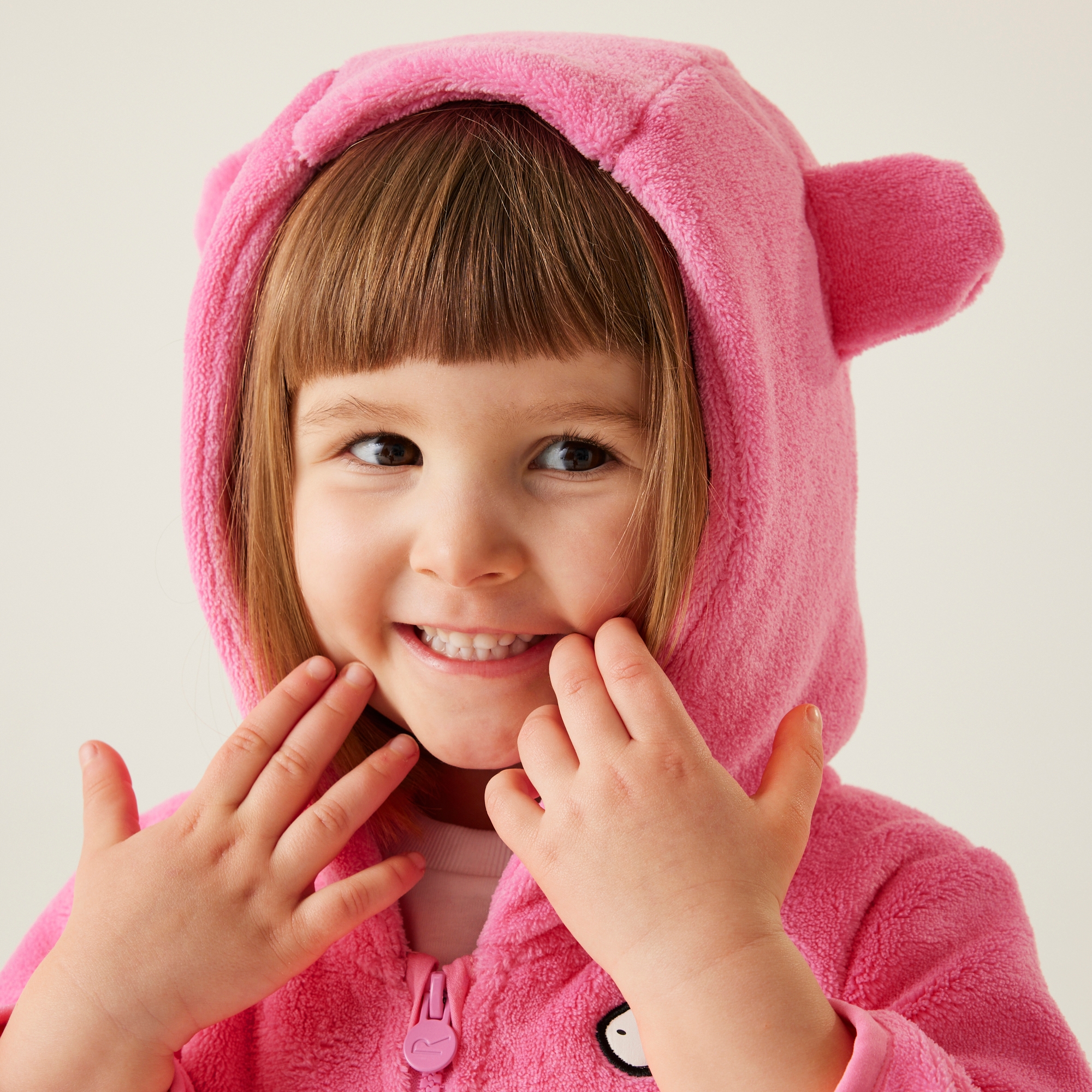 Kids' Animal Full Zip Fleece | Luna the Unicorn Sweet Pink