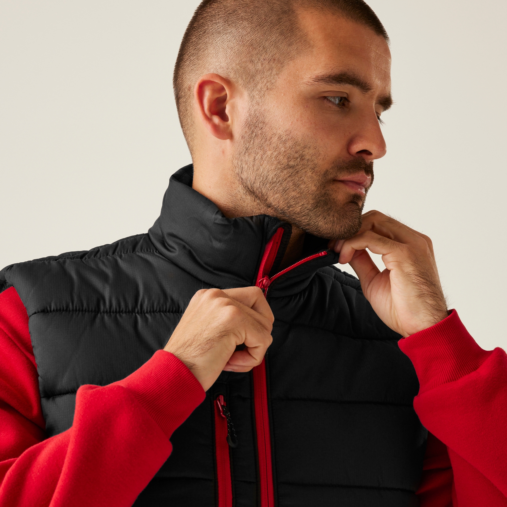 Men's Navigate Thermal Bodywarmer | Black Classic Red
