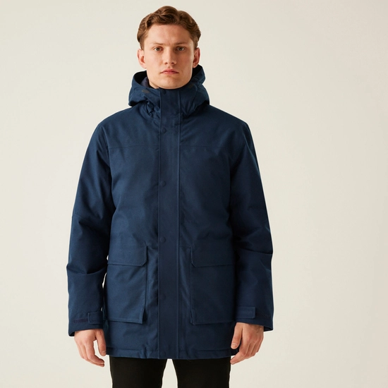 Men's Ezdale Waterproof Insulated Jacket | Navy Marl Navy