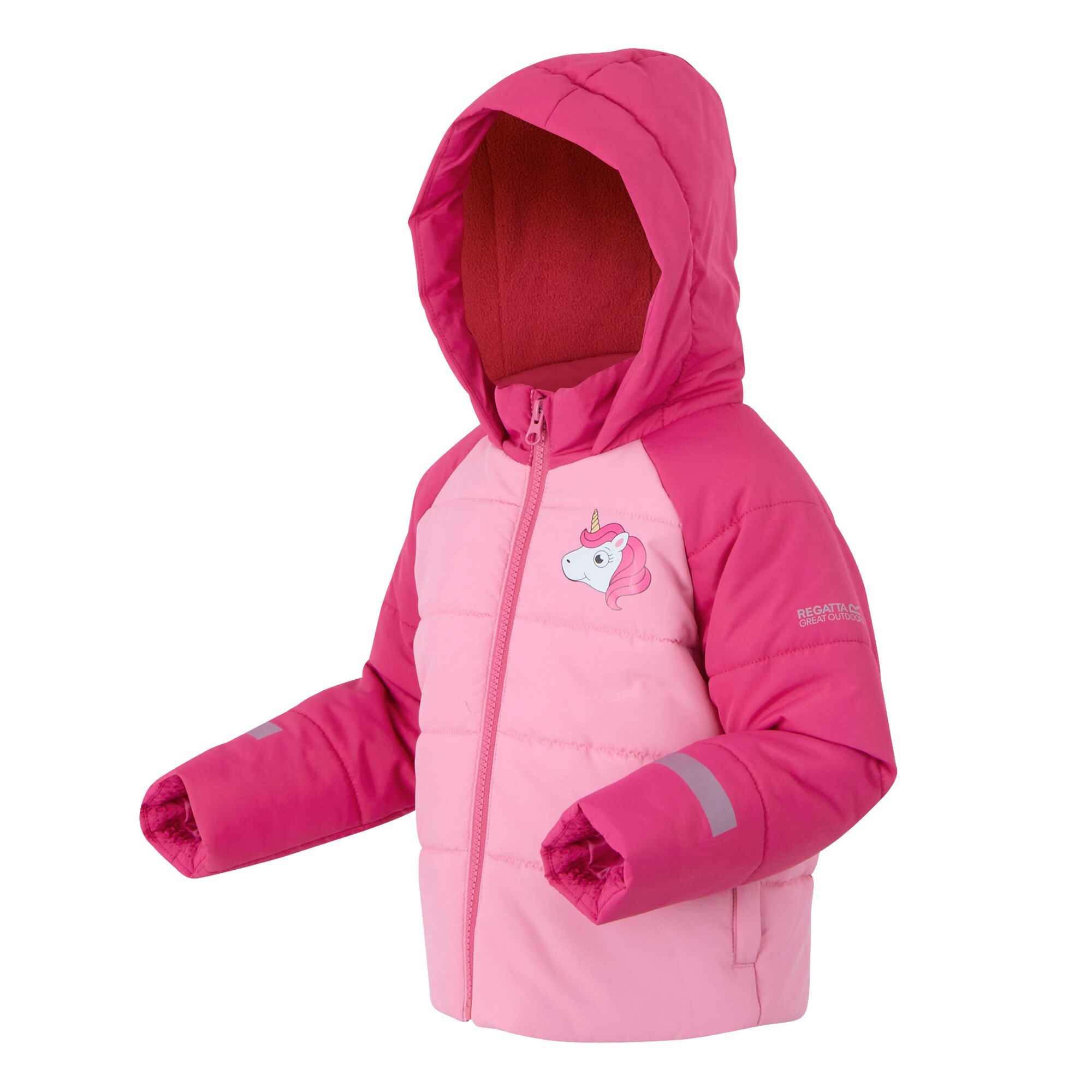 Kids' Animal Quilted Jacket | Luna the Unicorn Sweet Pink