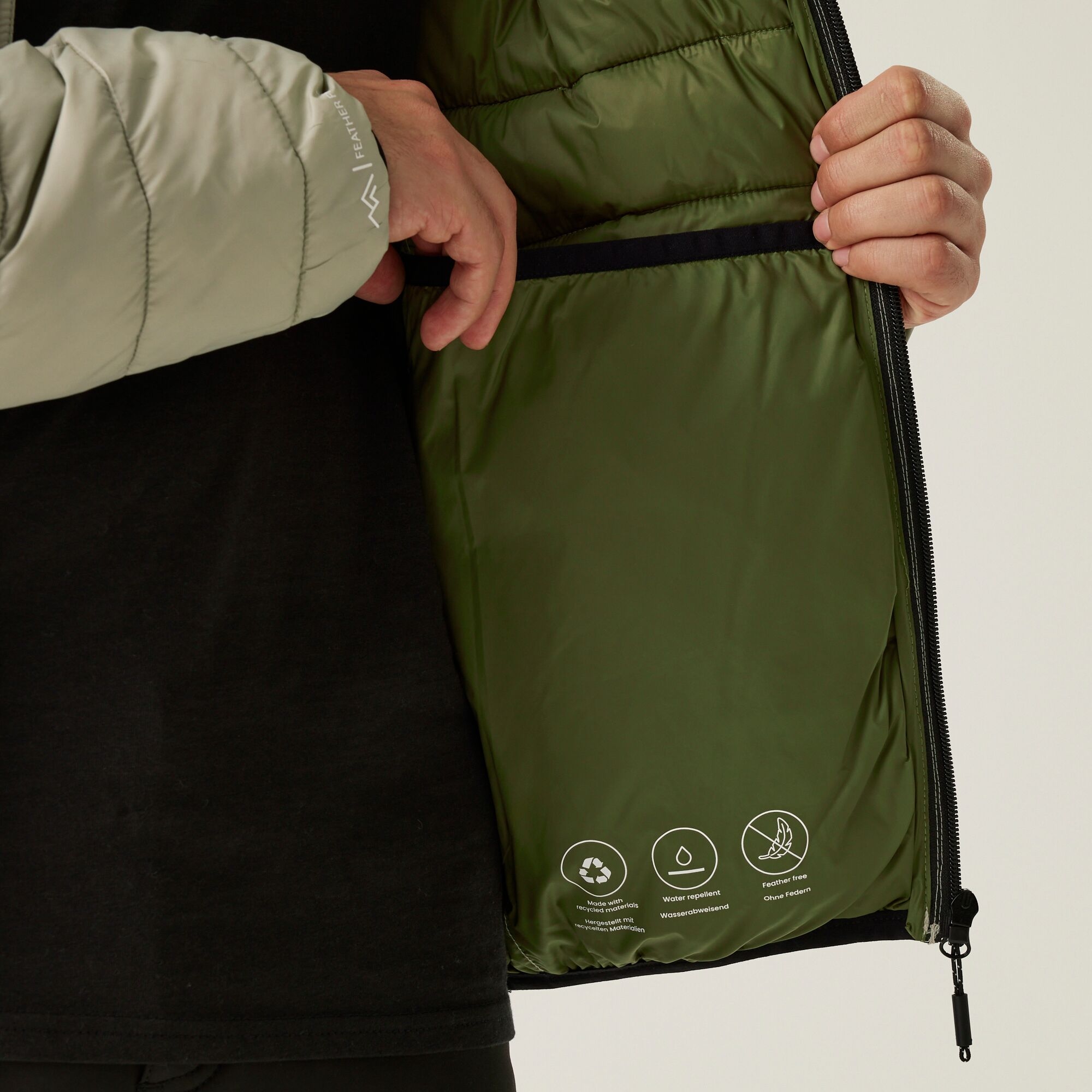 Men's Hooded Marizion Padded Jacket | Abbeystone Nephrite Green