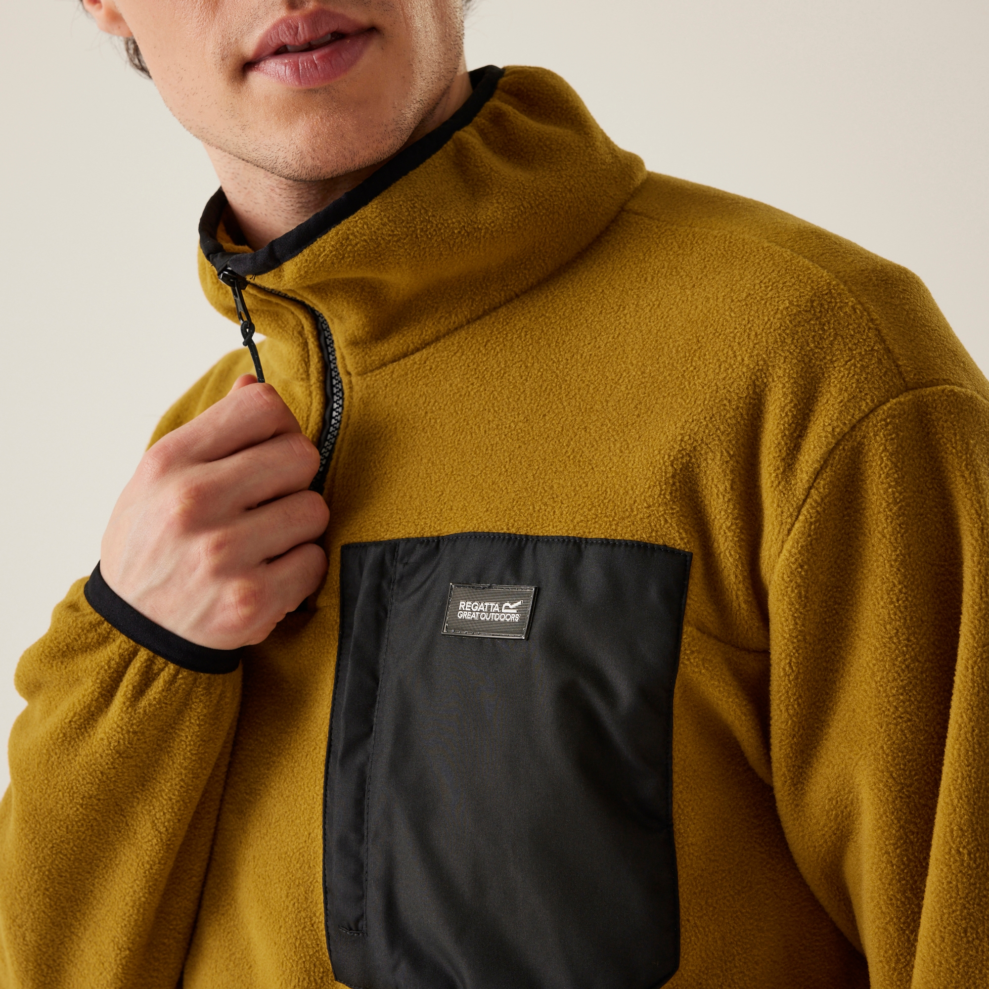 Men's Frankie Half Zip Fleece | Cumin