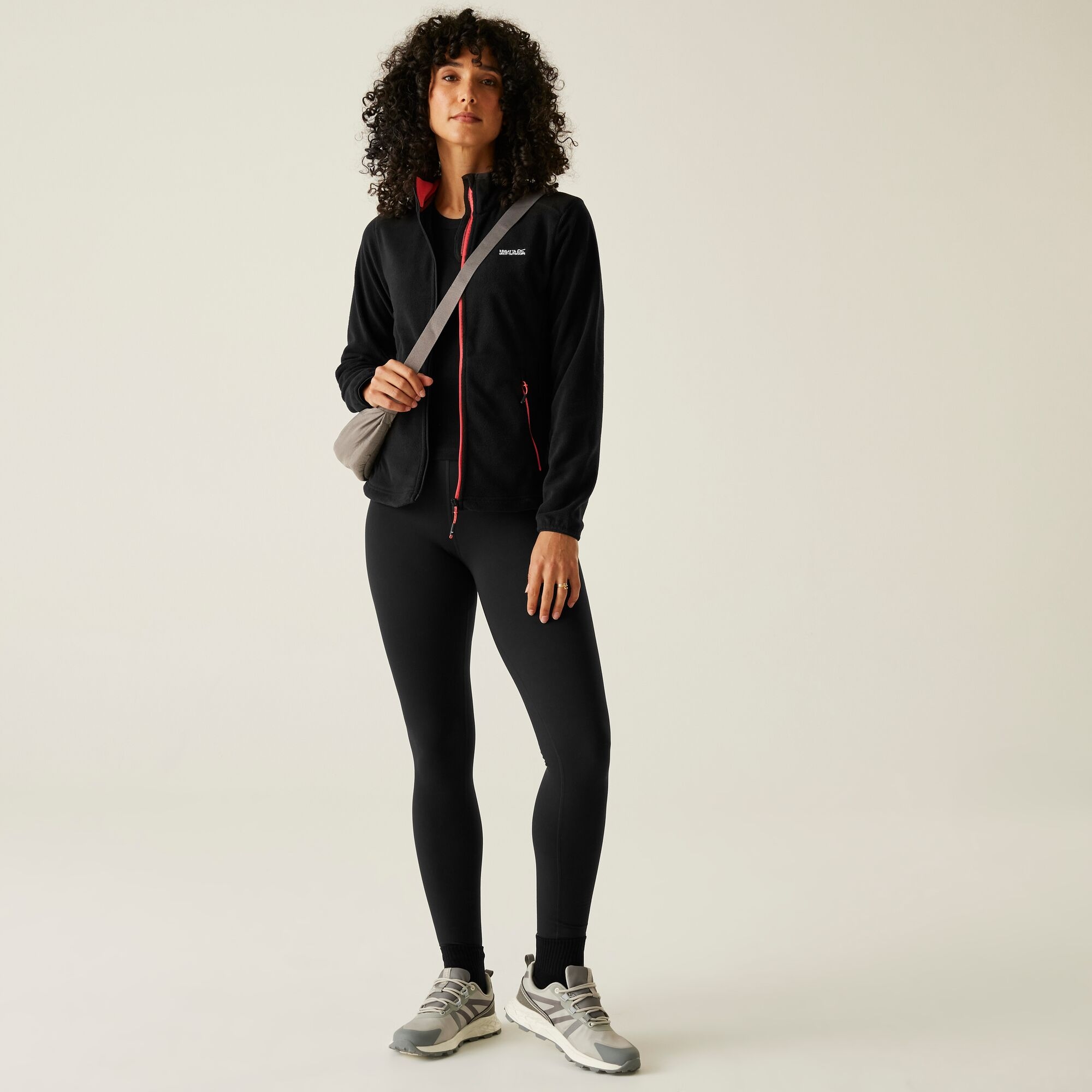 Women's Floreo IV Full Zip Fleece | Black Peach Bloom