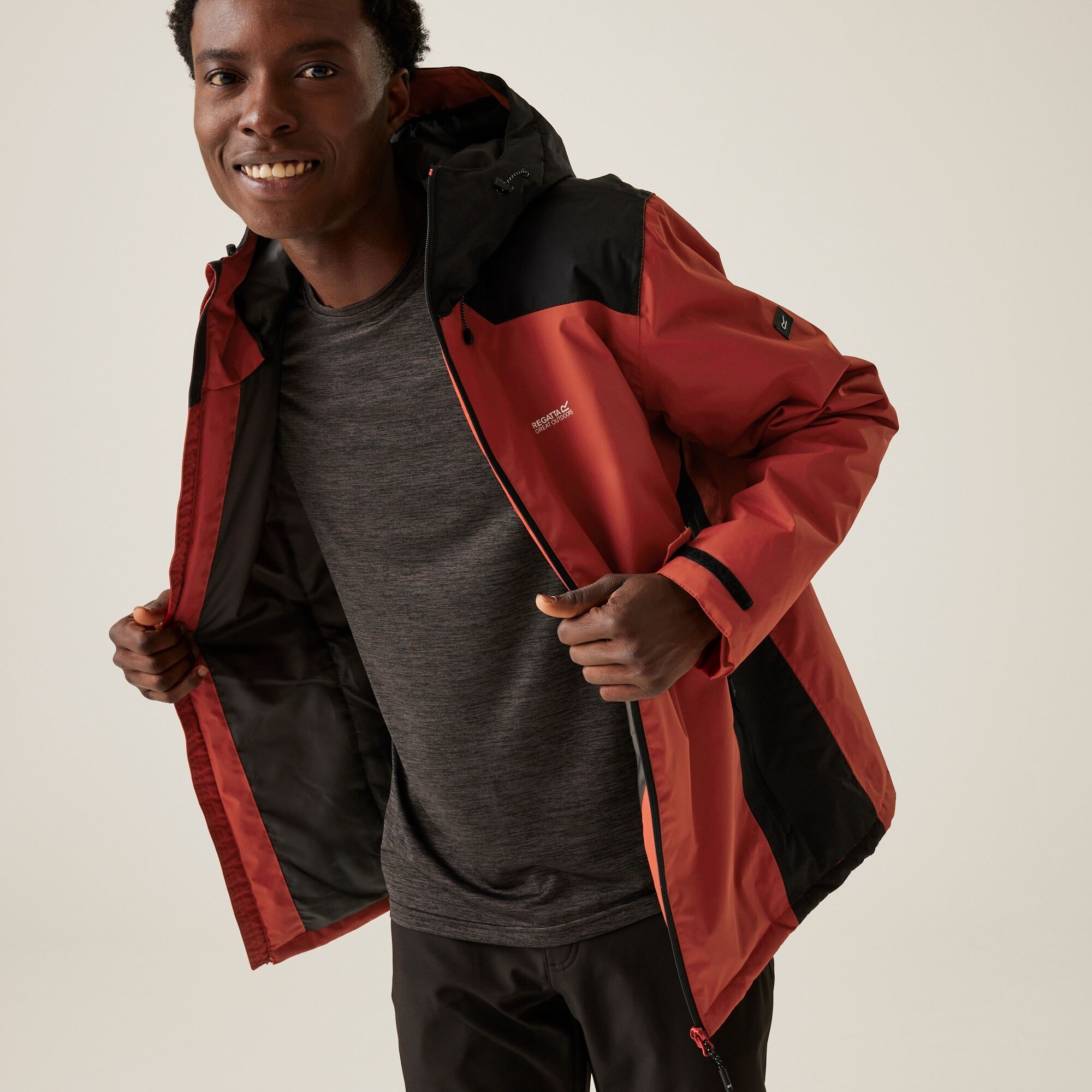 Men's Thornridge II Waterproof Insulated Jacket | Red Ochre Black