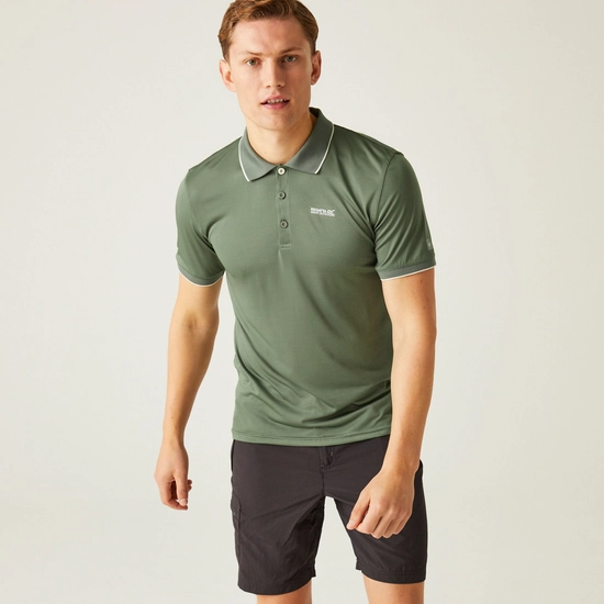 Men's Remex II Jersey Polo Shirt | Nephrite Green Solid