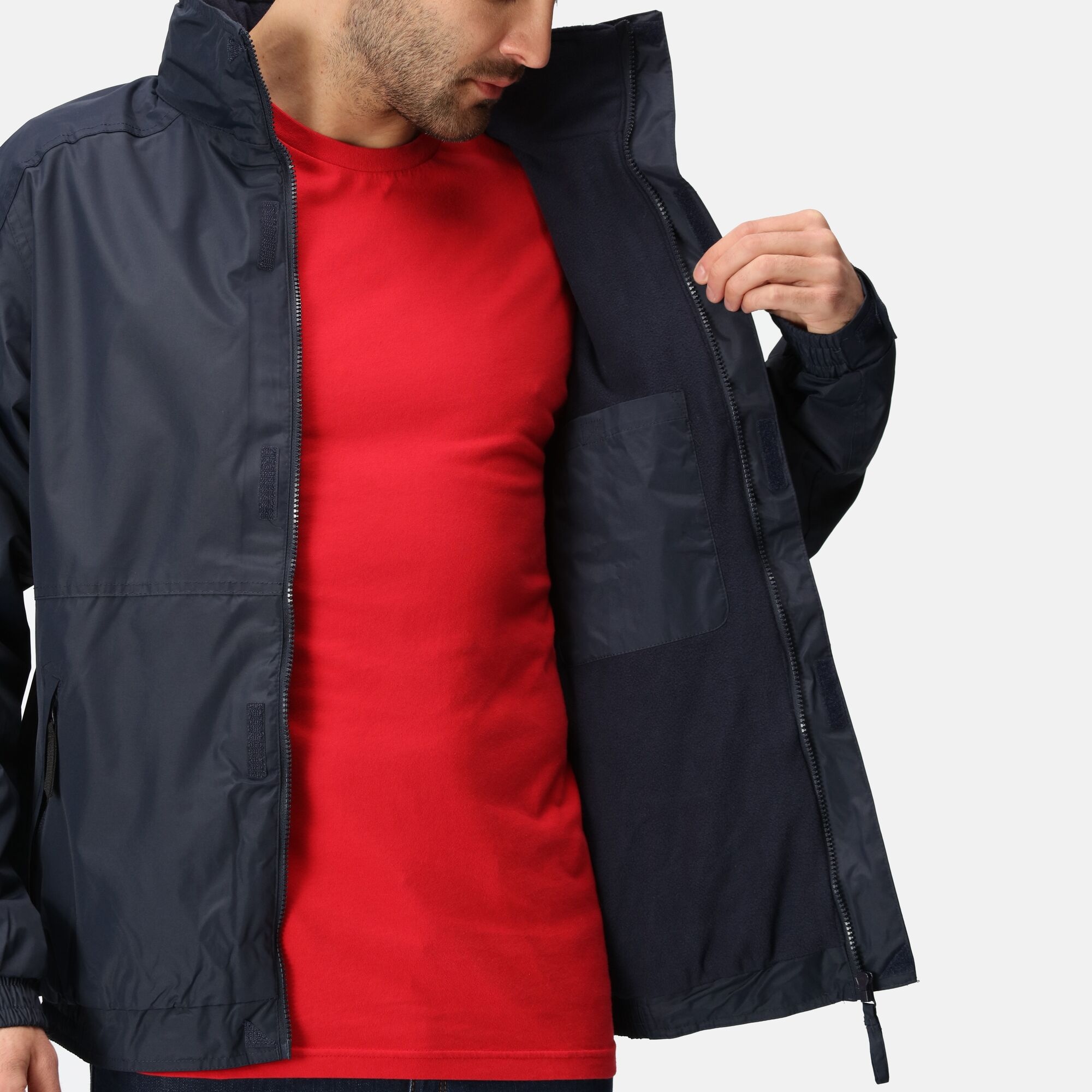 Men's Dover Fleece Lined Waterproof Insulated Bomber Jacket | Navy