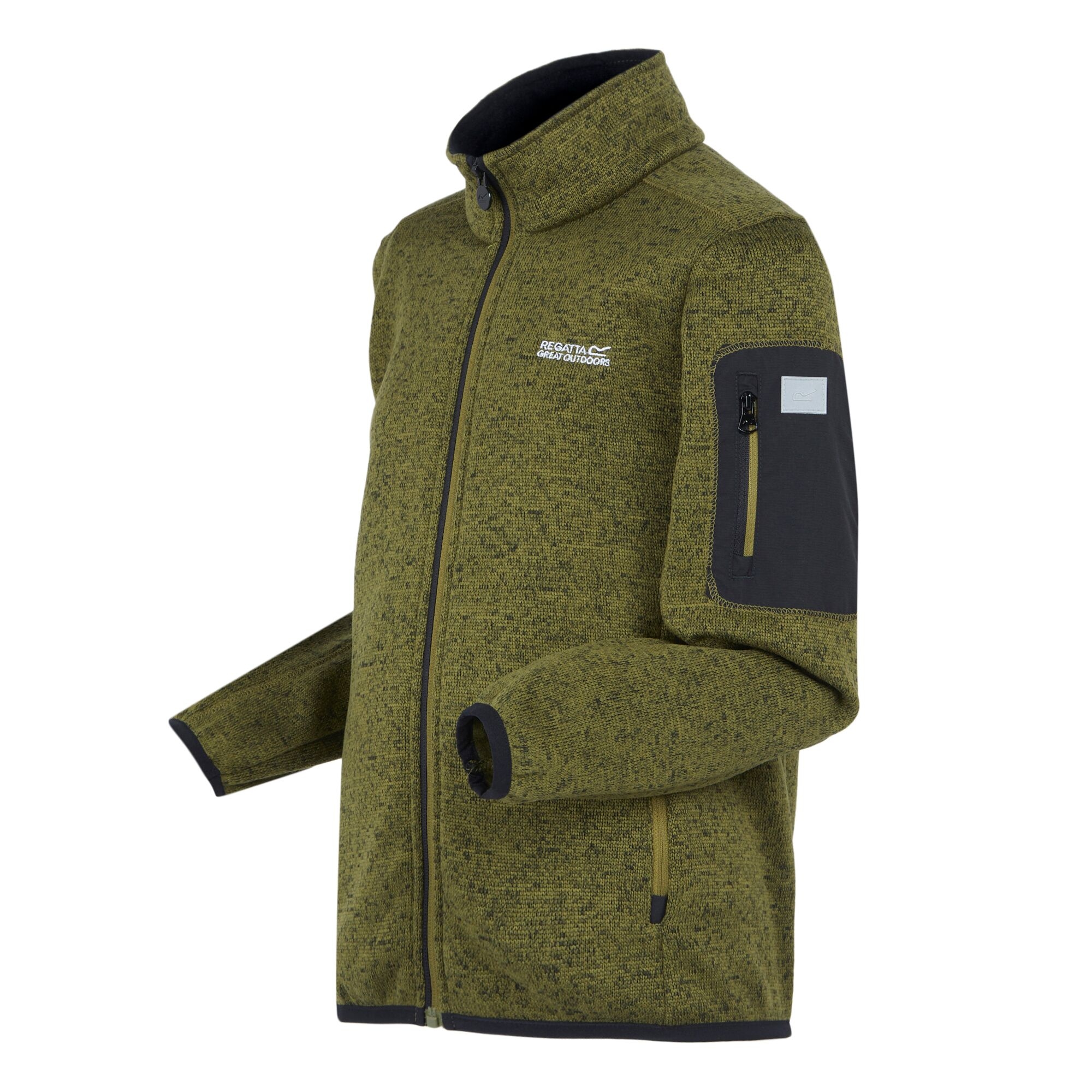 Kids' Newhill Full Zip Fleece | Nephrite Green Black