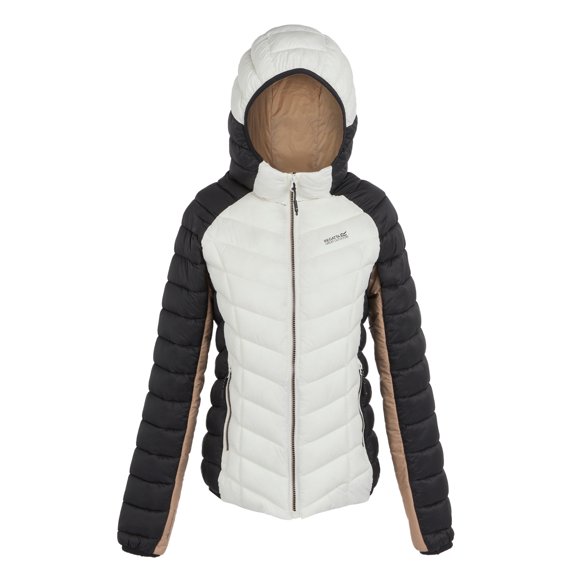 Women's Dalent Quilted Hooded Jacket | Black Blanc De Blanc