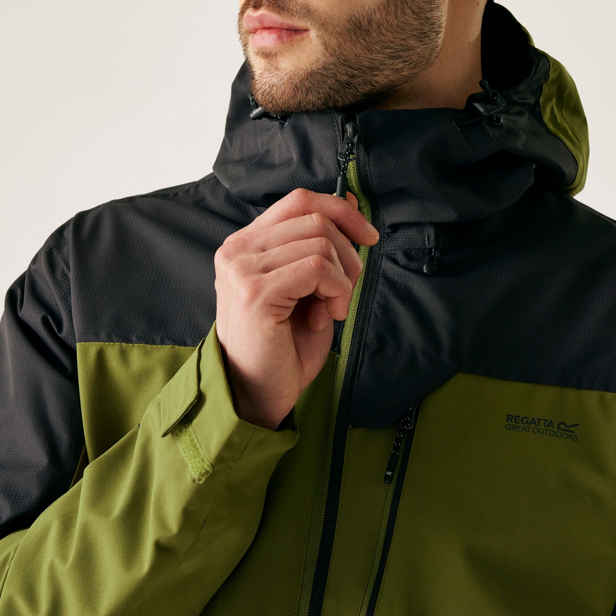 Men's Highton IV Stretch Waterproof Jacket | Nephrite Green Ash
