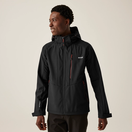 Men's Hewitts X Softshell Jacket | Red Ochre Black