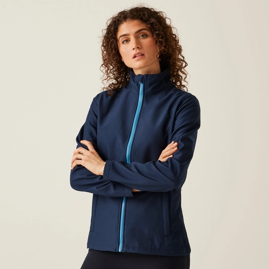Women's Ablaze Printable Softshell Jacket | Black Classic Red