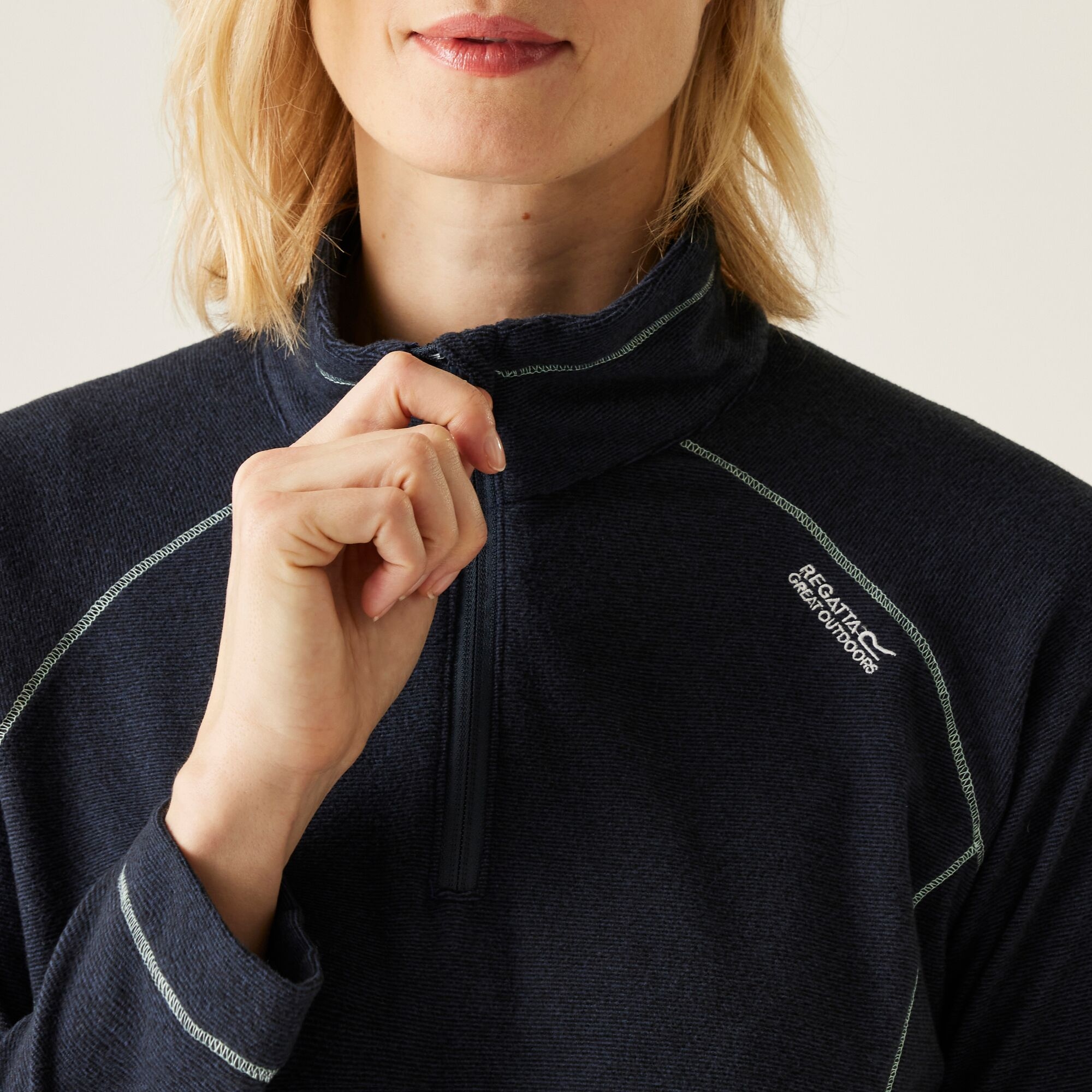 Women's Montes Lightweight Half-Zip Fleece | Navy Black