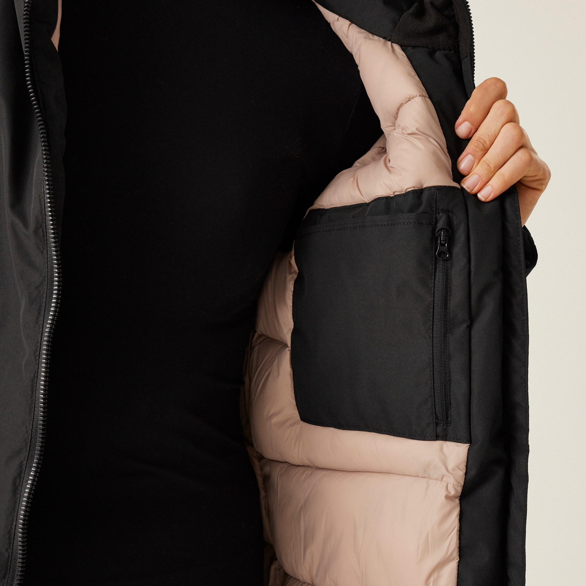 Women's Reeah Waterproof Insulated Jacket | Black Warm Taupe