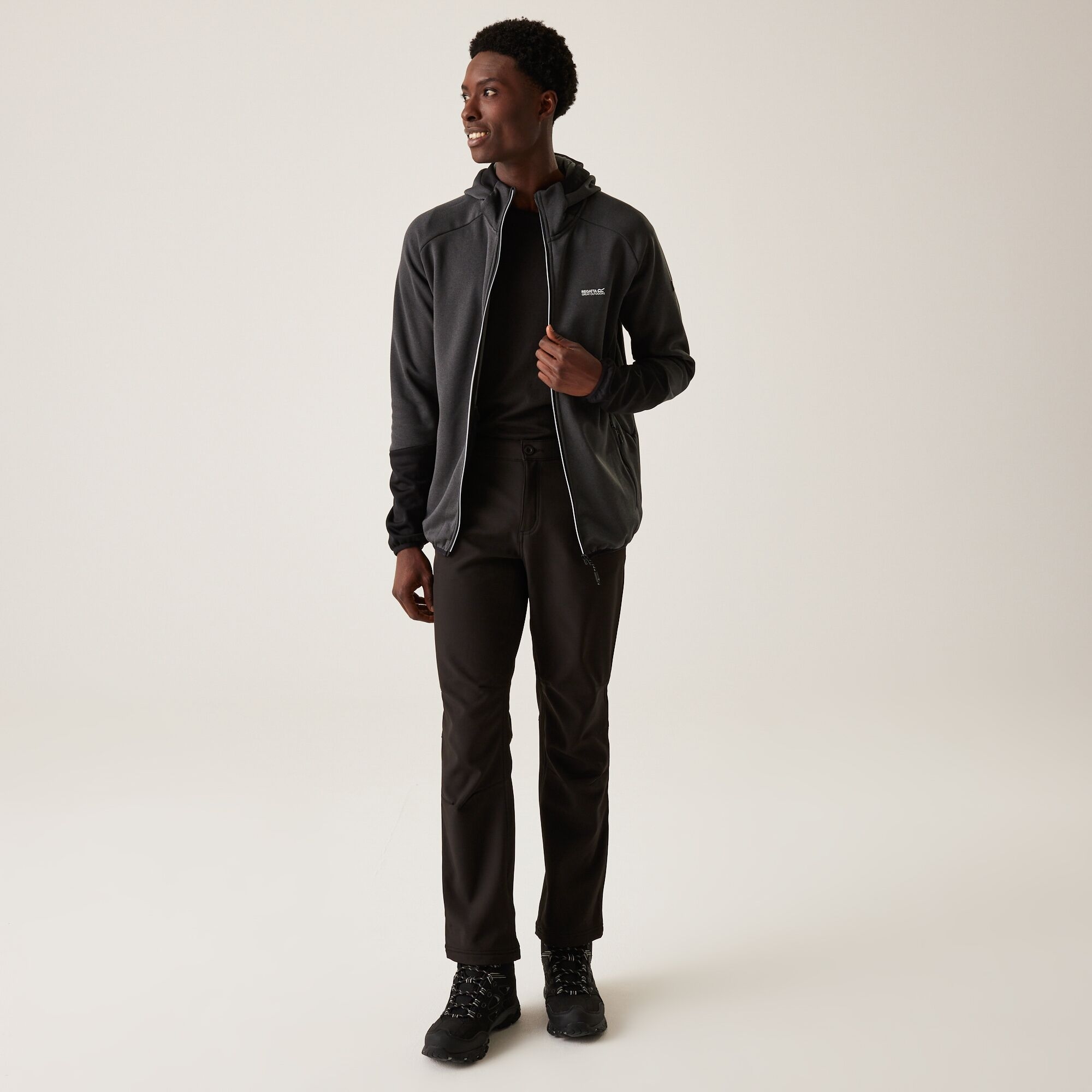 Men's Sarwood Softshell Jacket | Ash Marl Black