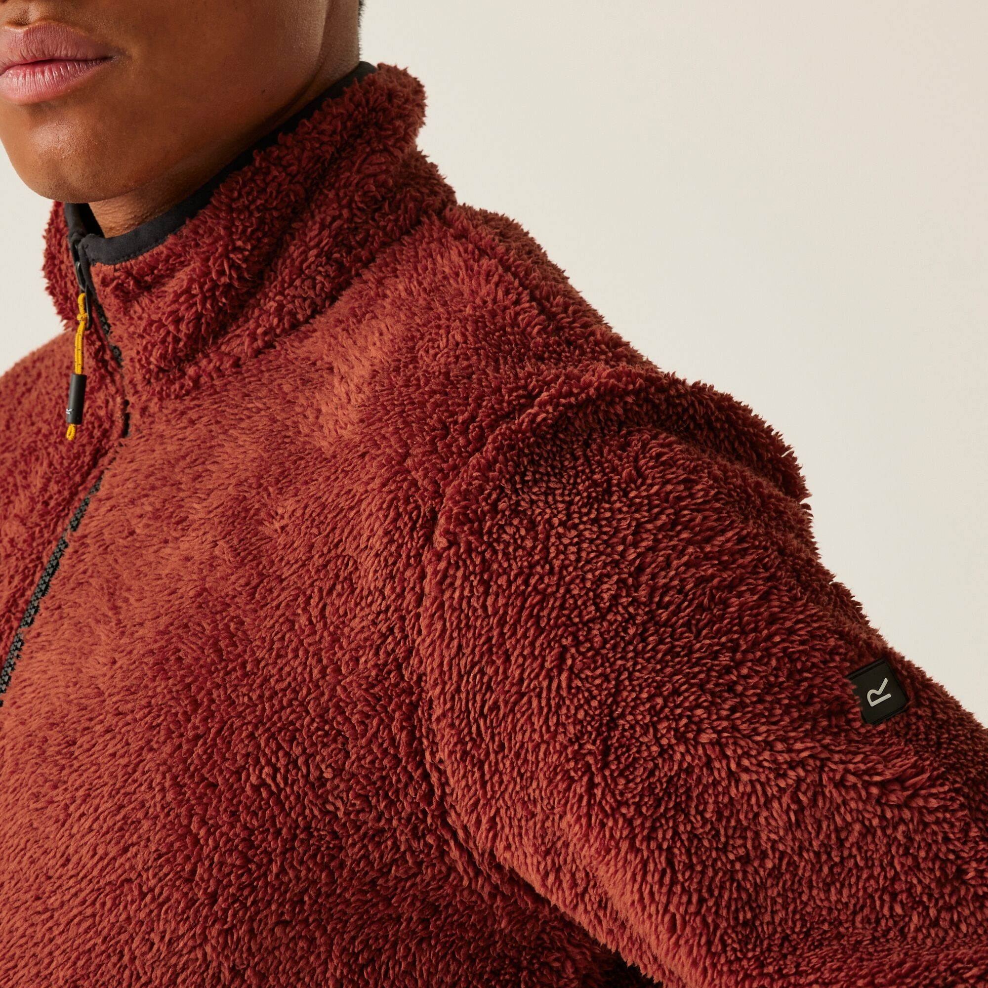 Men's Midoor Fluffy Fleece | Red Ochre