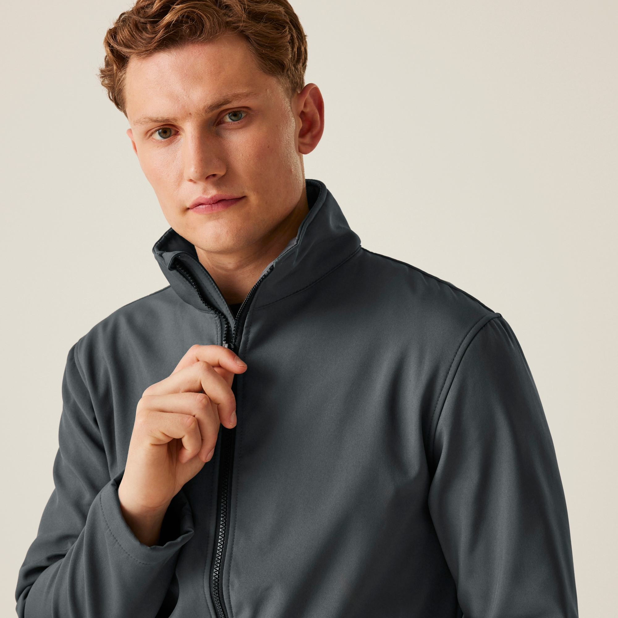 Men's Ablaze Printable Softshell Jacket | Seal Grey Black
