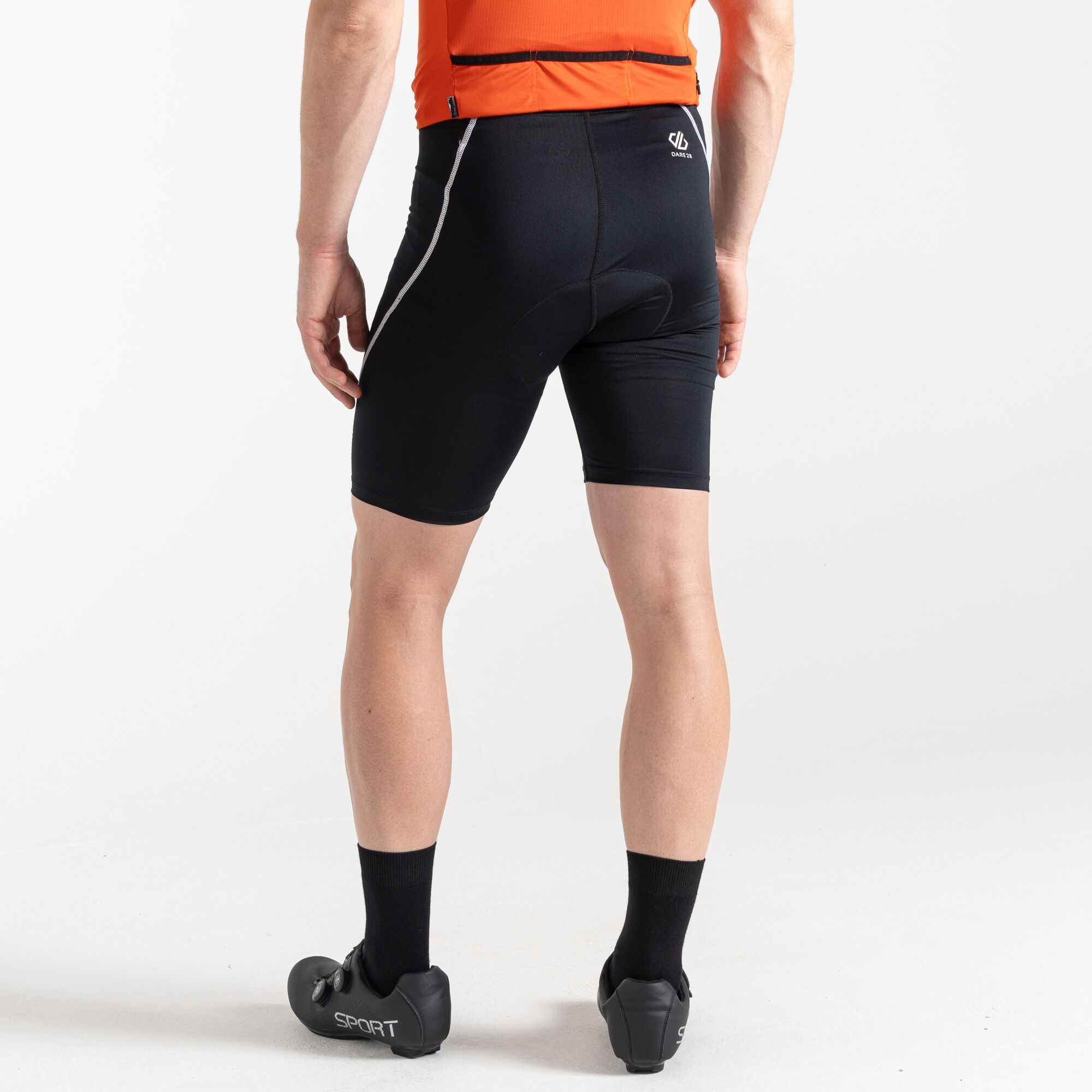 Men's Bold Reflective Cycling Shorts | Black