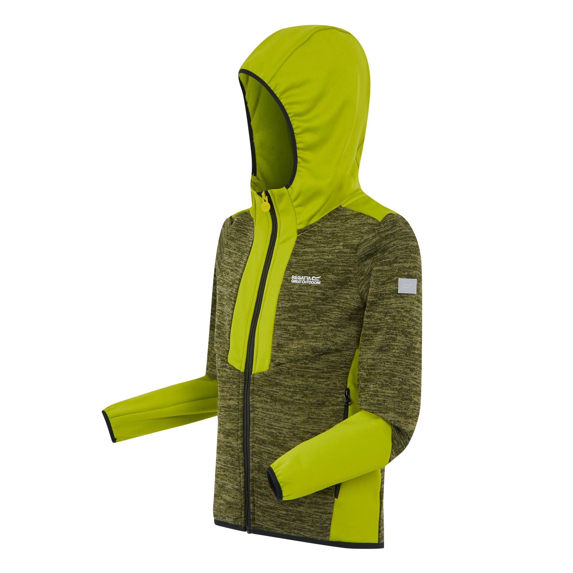 Kids' Dissolver X Full Zip Fleece | Nephrite Green Grenoble Green Black
