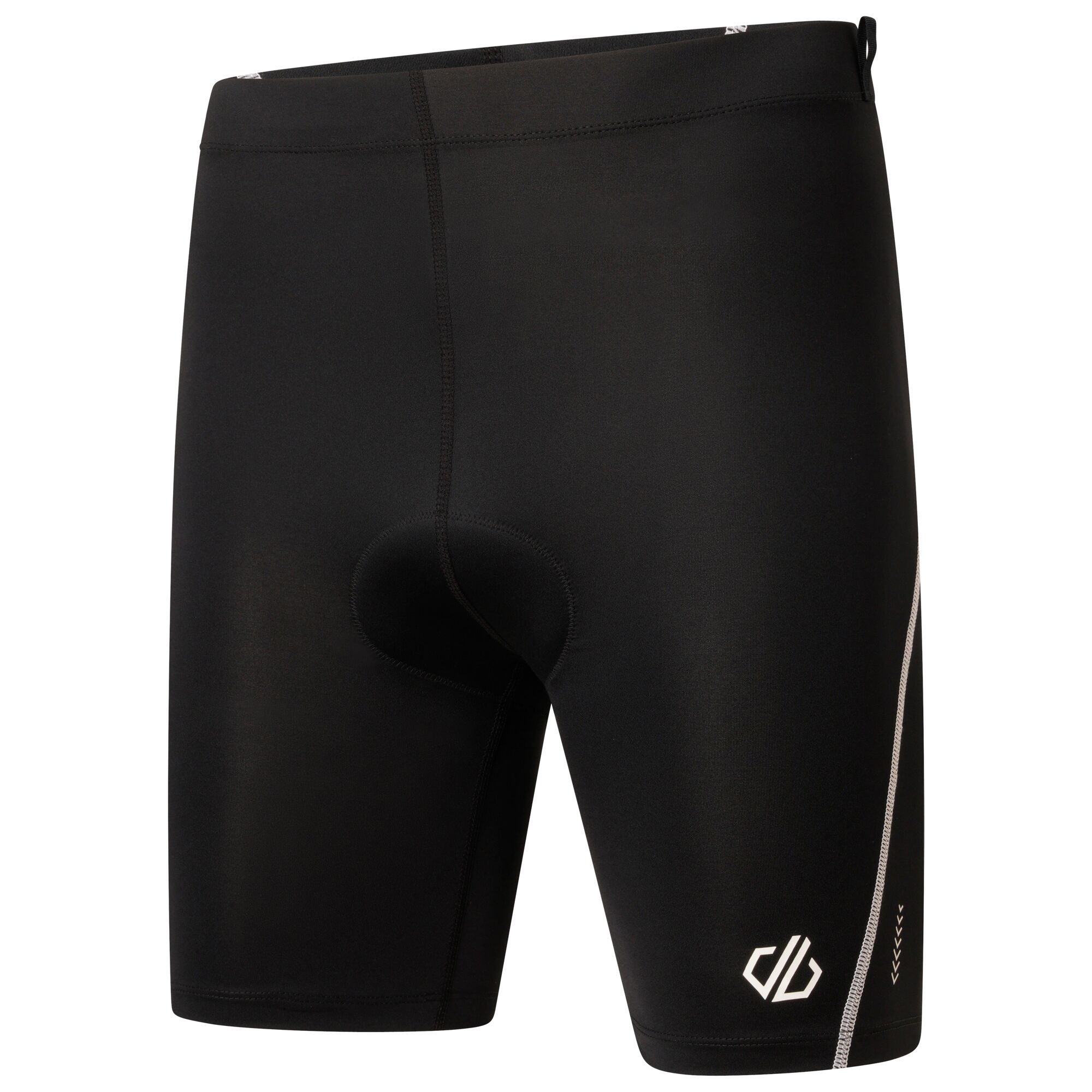 Men's Bold Reflective Cycling Shorts | Black & White