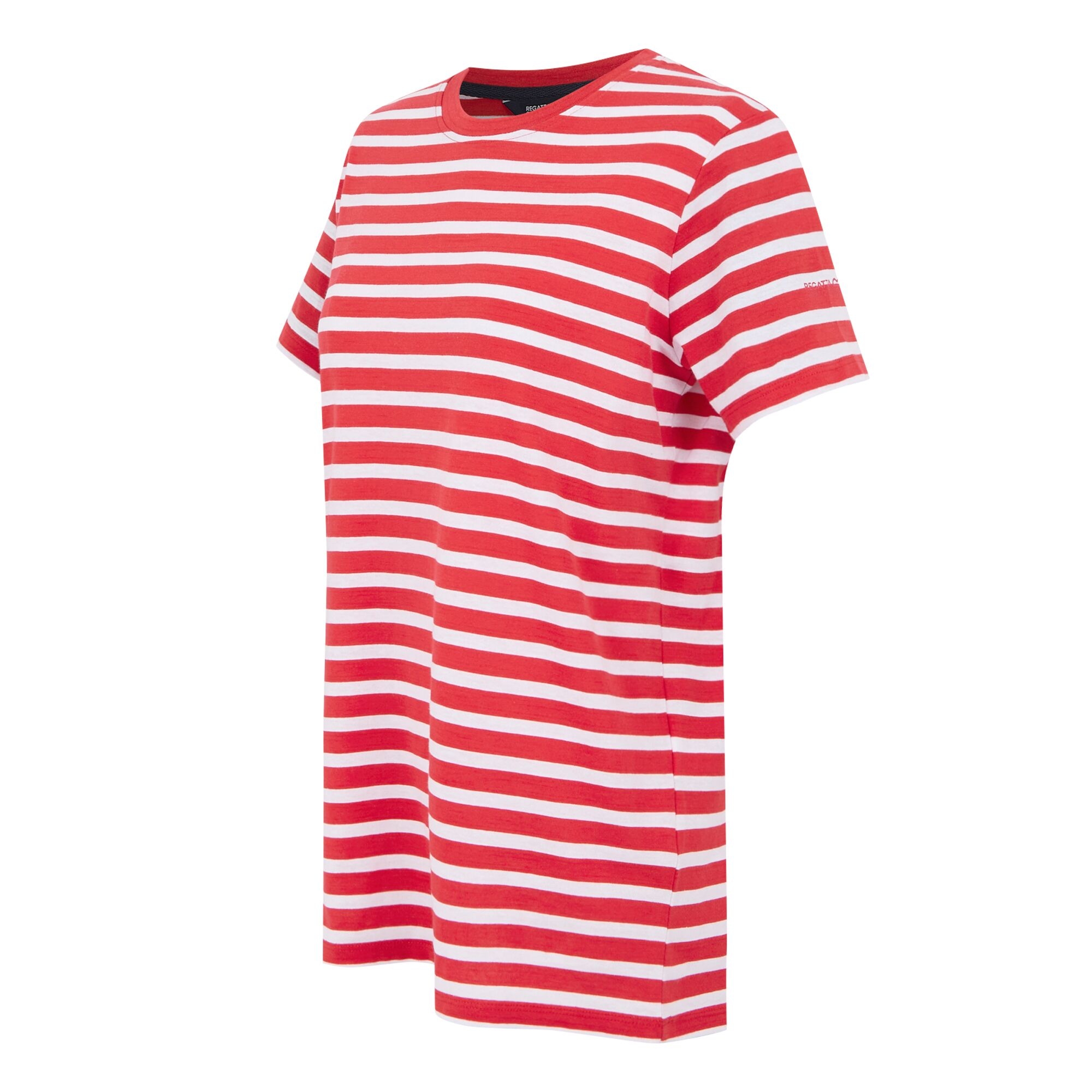 Women's Bayletta Short Sleeve T-Shirt | High Risk Red White Stripe