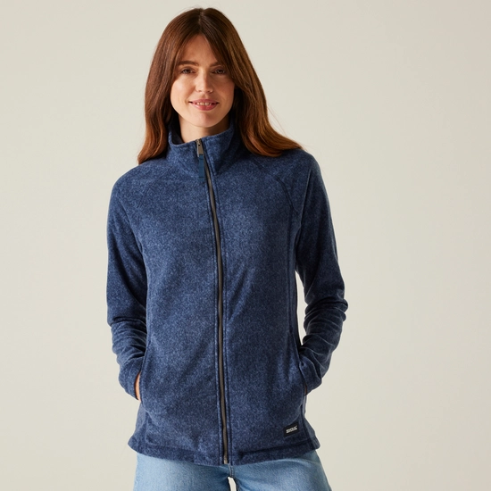 Women's Mayse Full Zip Fleece | Dark Grey Marl