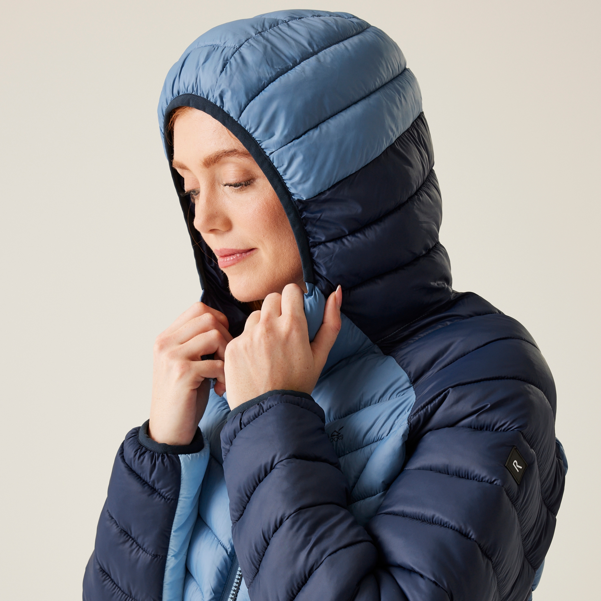 Women's Dalent Quilted Hooded Jacket | Navy Coronet Blue