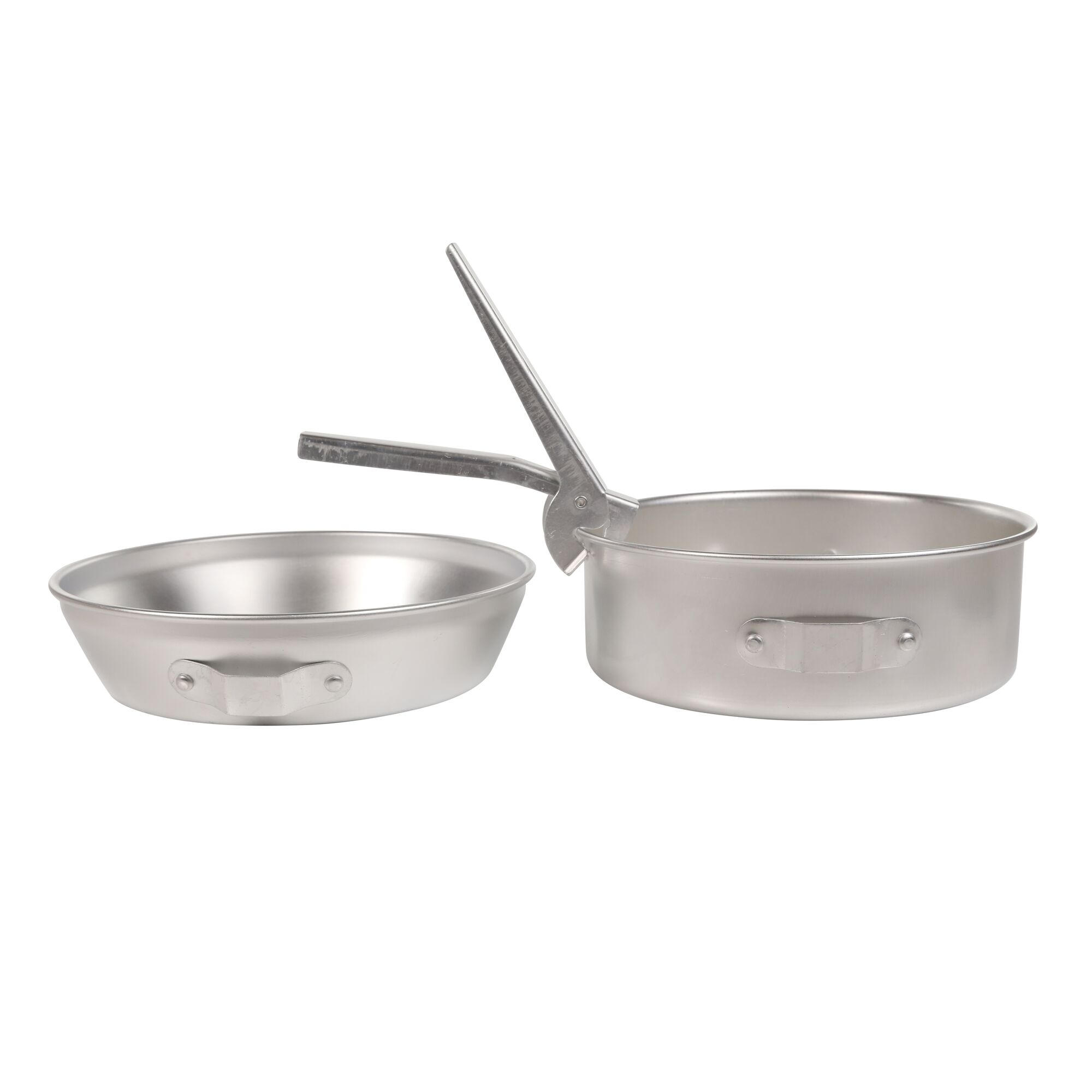 Compact Stainless Steel Cook Set with Storage Bag | Silver