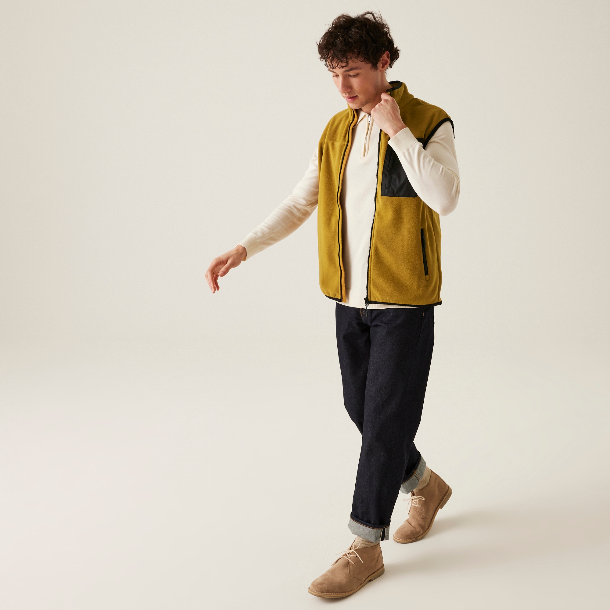 Men's Frankie Fleece Gilet | Cumin