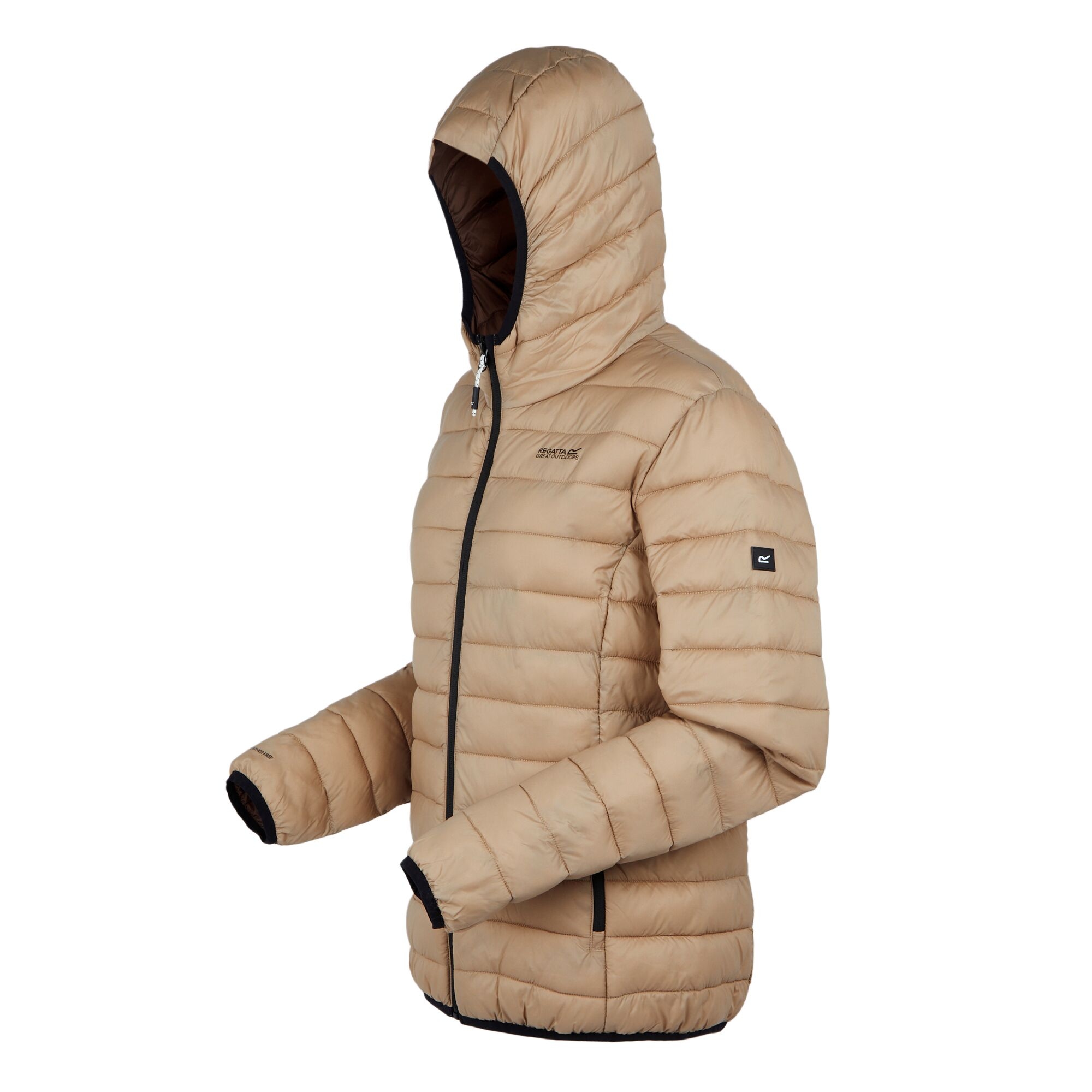 Women's Hooded Marizion Quilted Jacket | Warm Taupe Bueno