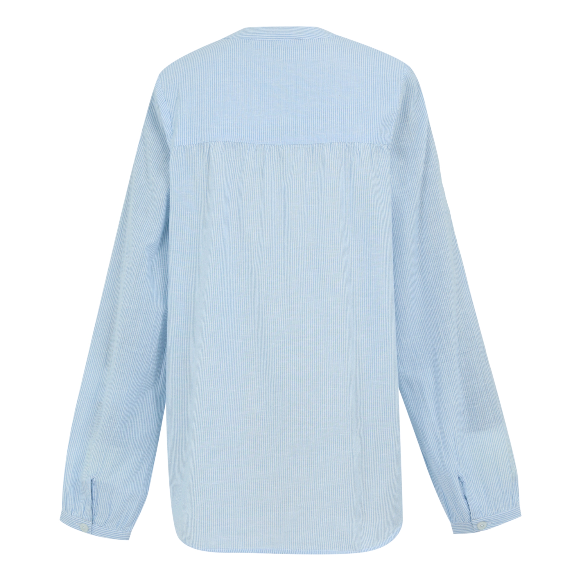 Women's Natine Lightweight Shirt | Chambray Blue Ticking Stripe