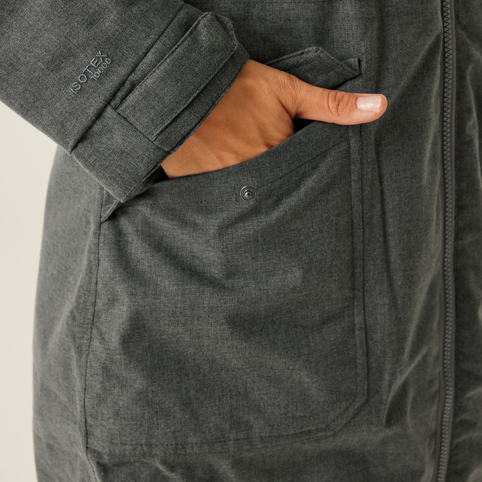 Women's Romine II Waterproof Parka Jacket | Grey Sky Marl Black