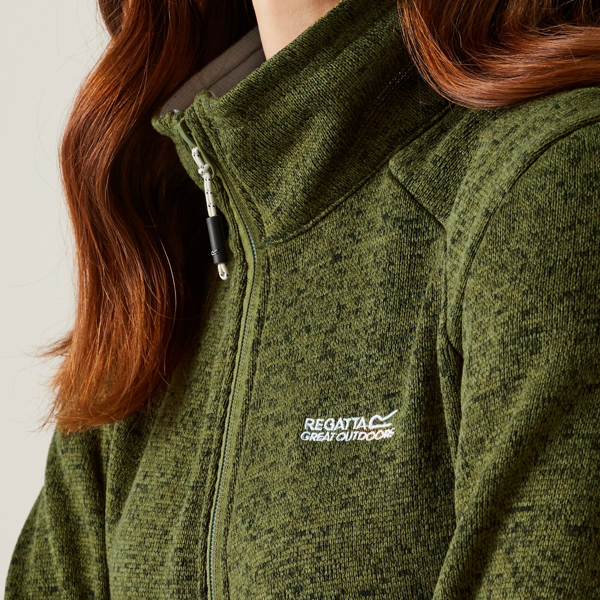 Women's Newhill II Full Zip Fleece | Nephrite Green Light Vanilla