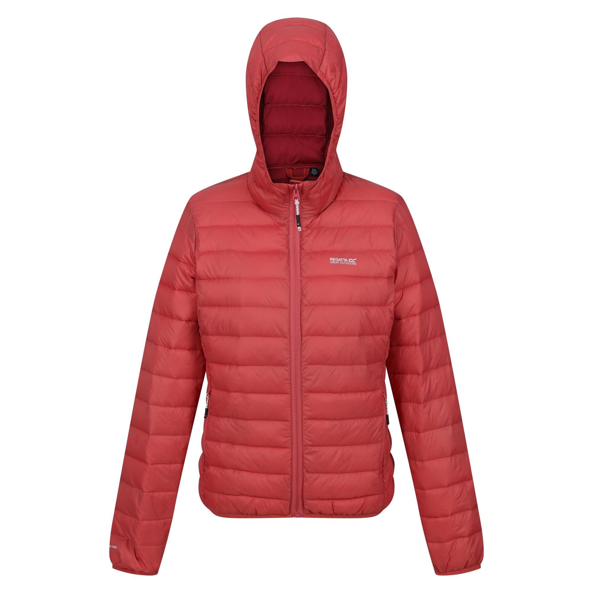 Women's Hooded Marizion Quilted Jacket | Mineral Red