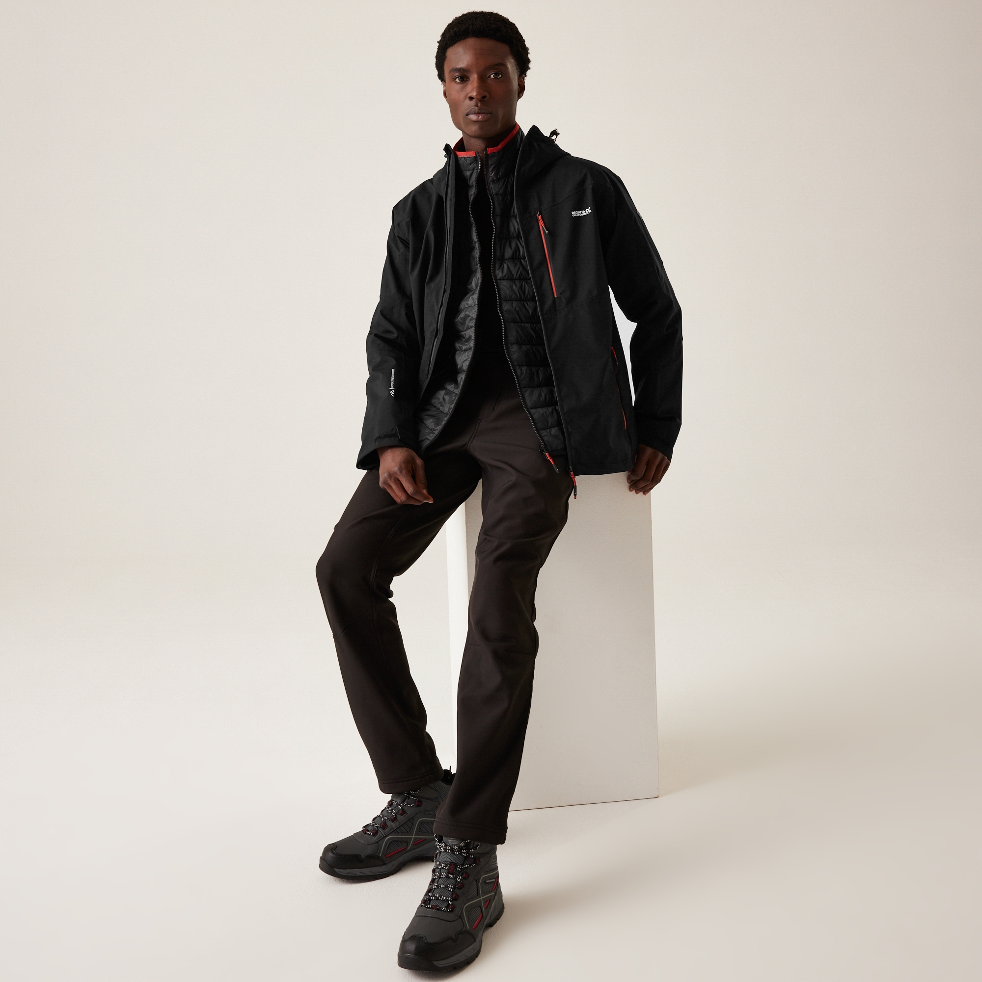 Men's Wentwood IX 3-in-1 Jacket | Black Black Red Ochre