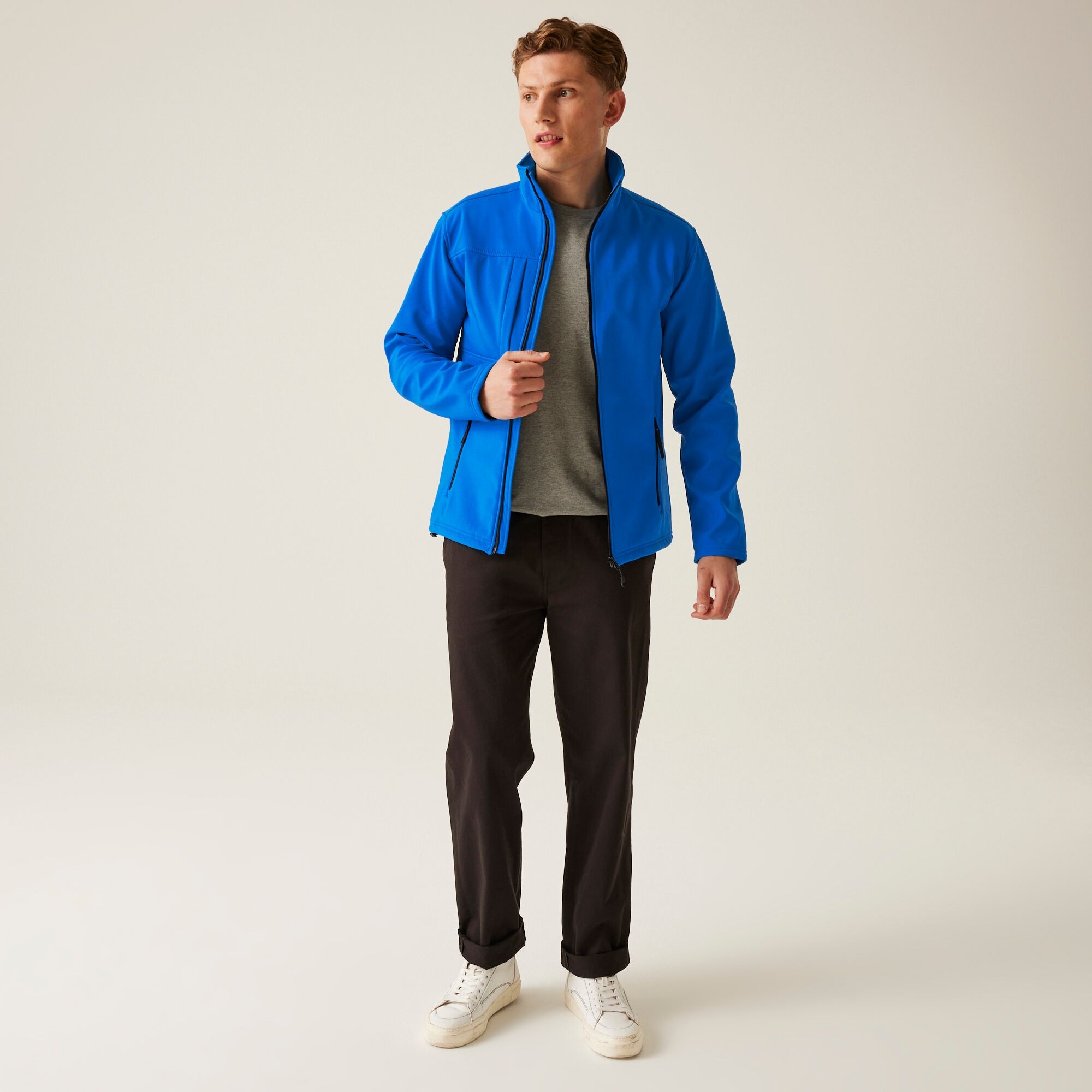 Men's Octagon II Printable 3 Layer Membrane Softshell Jacket | Oxford Blue Black