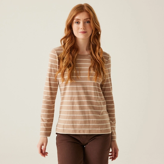 Women's Federica II Long Sleeved T-Shirt | Light Vanilla Navy