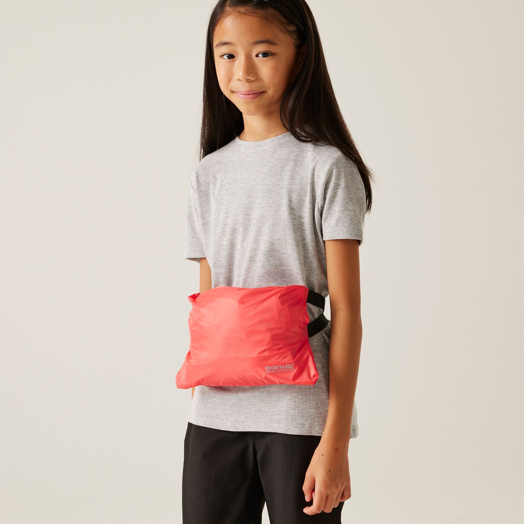 Kids' Lever II Waterproof Packaway Jacket | Peach Bloom