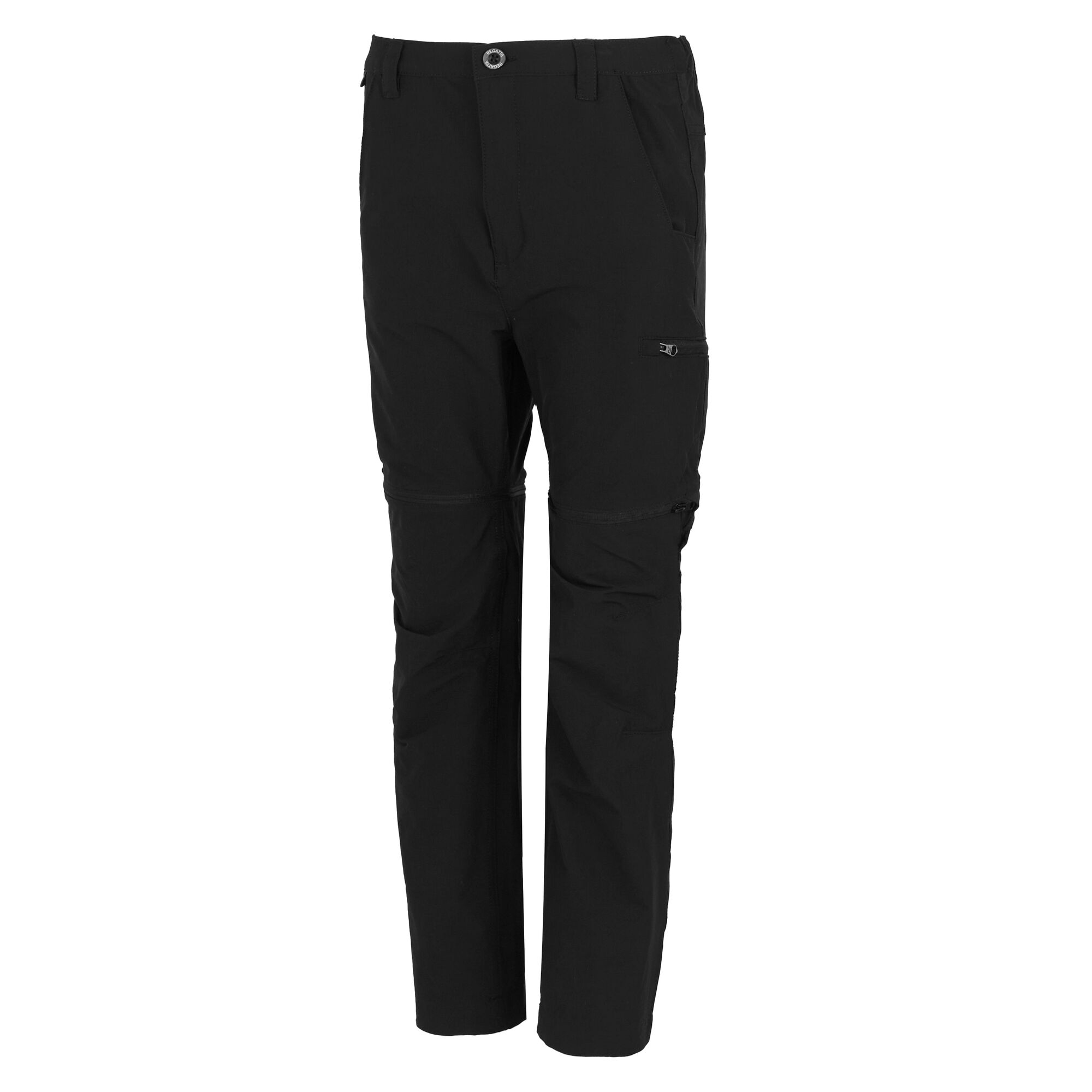 Kids' Highton Stretch Zip Off Walking Trousers | Black
