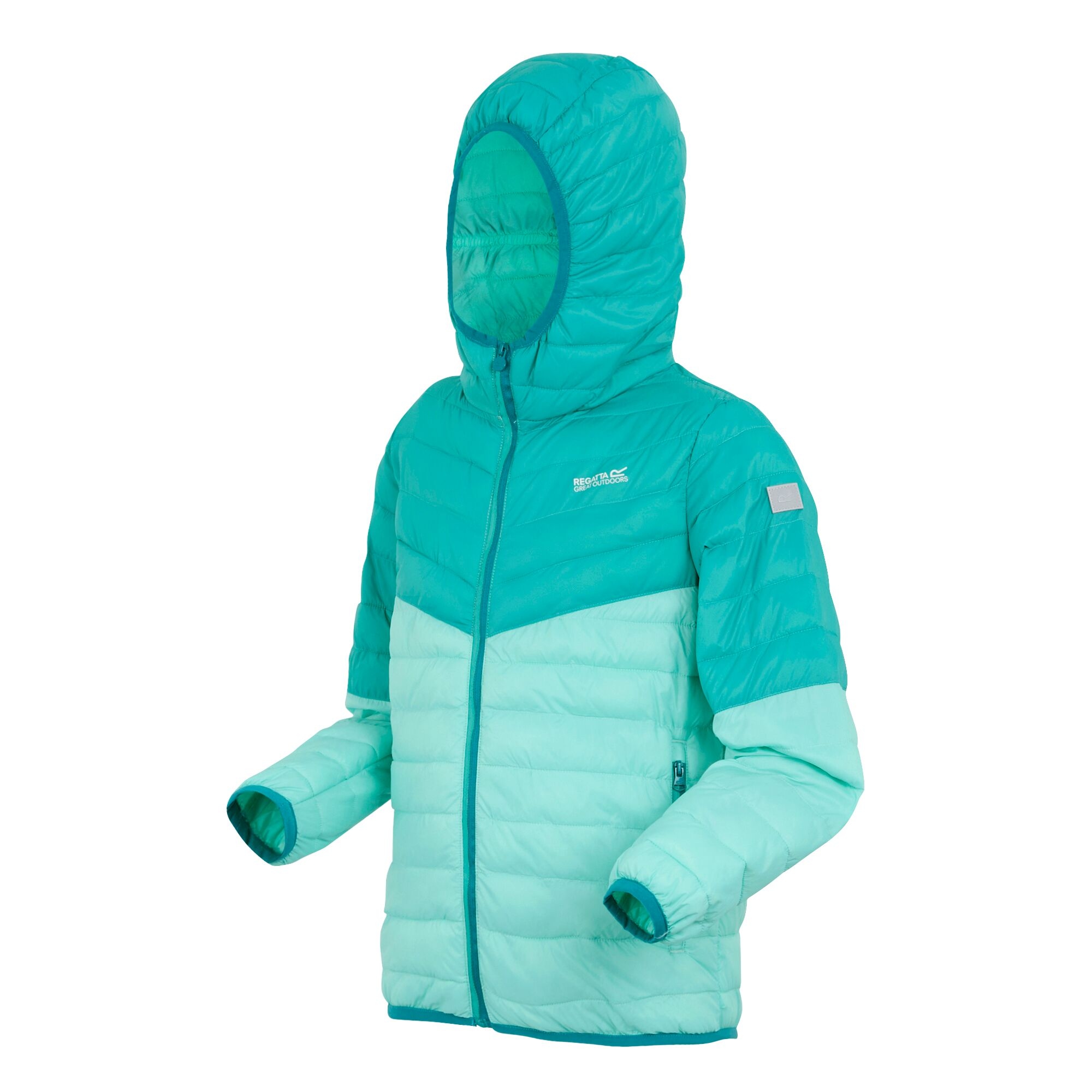 Kids' Hillpack III Hooded Jacket | Aruba Blue Turquoise Exotic Plume