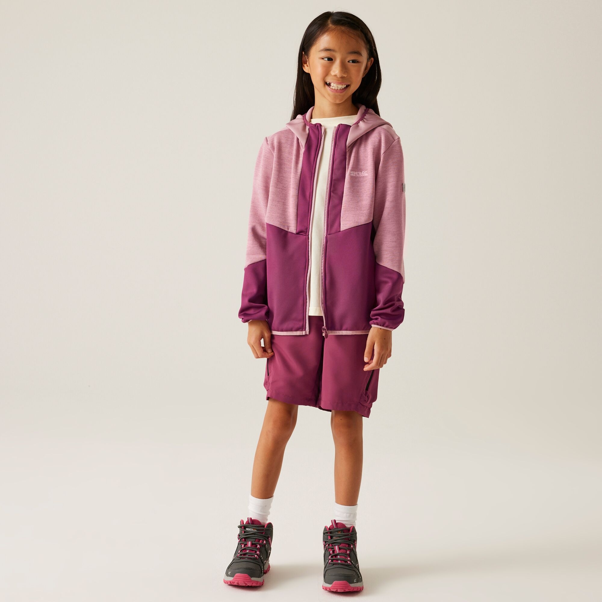 Kids' Dissolver X Full Zip Fleece | Beaujolais Lilas