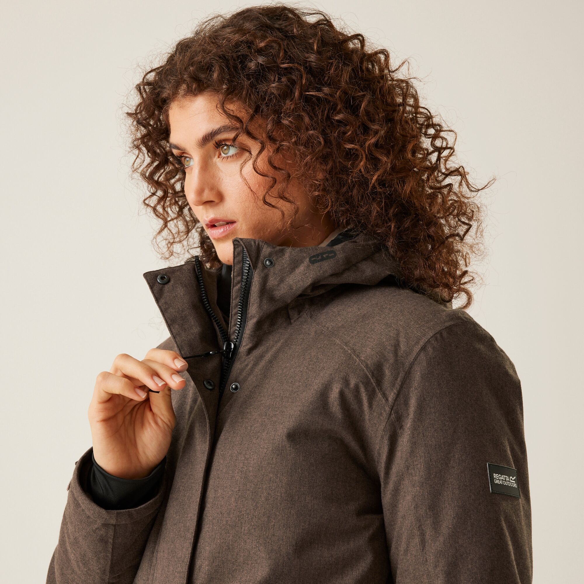 Women's Ezdale Waterproof Insulated Jacket | Bueno Brown Marl